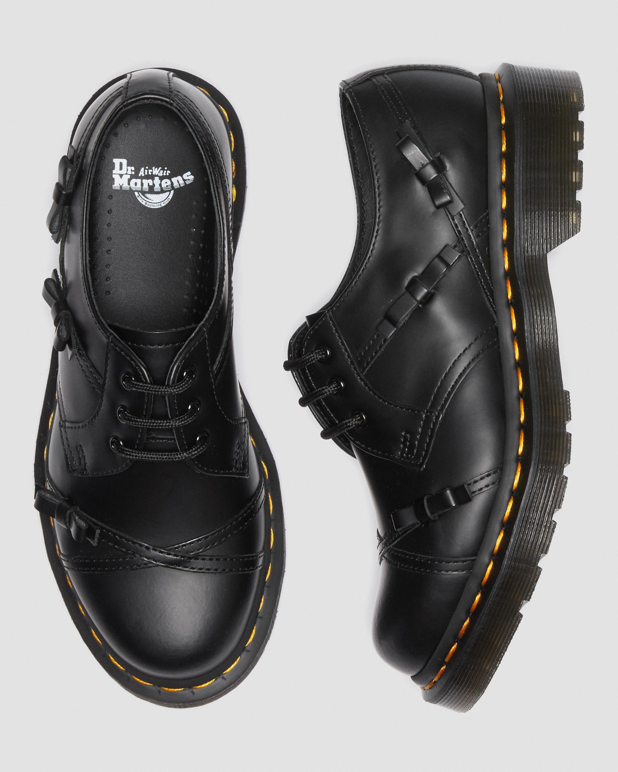 1461 Women's Bow Smooth Leather Oxford Shoes, Black | Dr. Martens