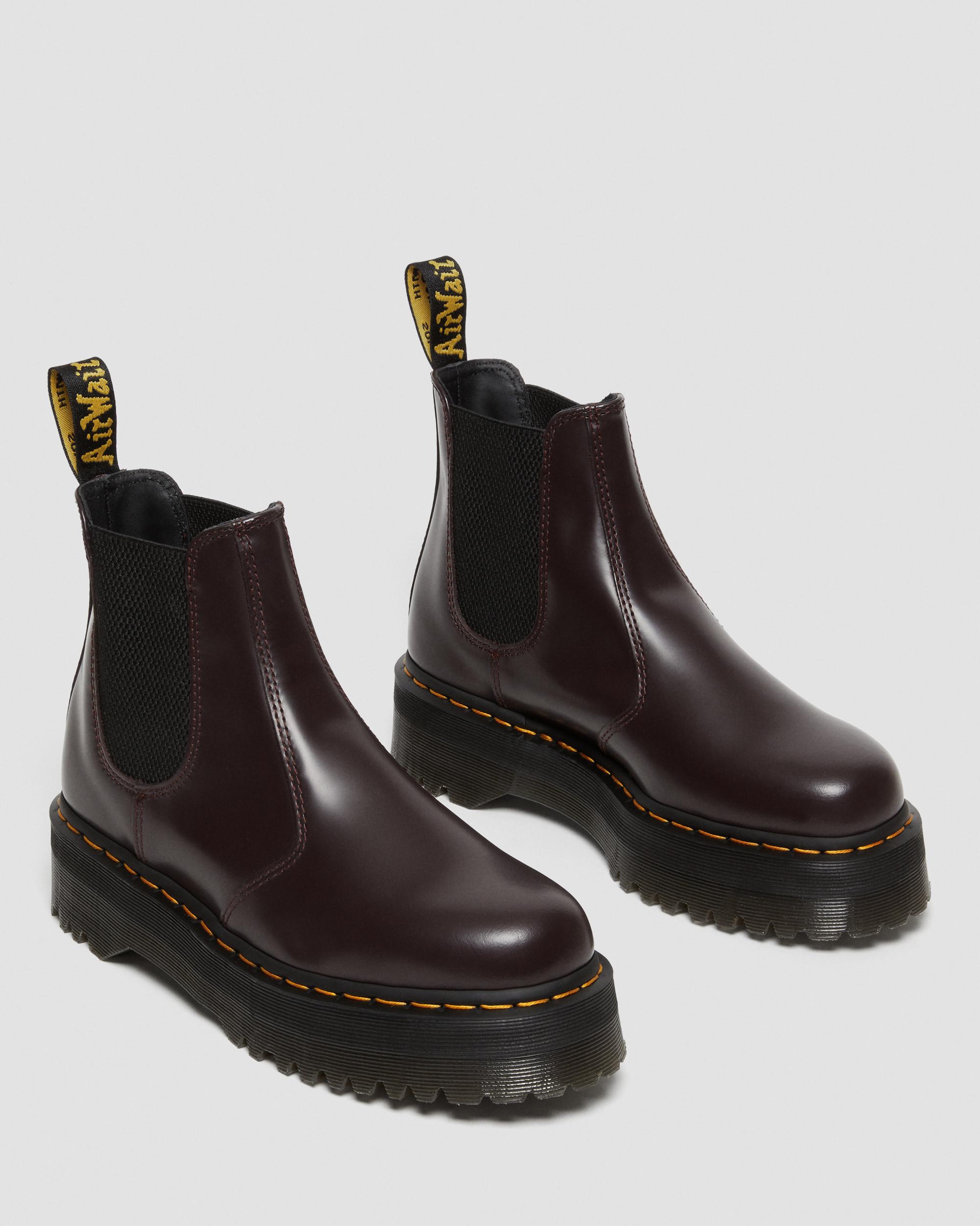 Botas Chelsea con plataforma 2976 Quad de piel Smooth