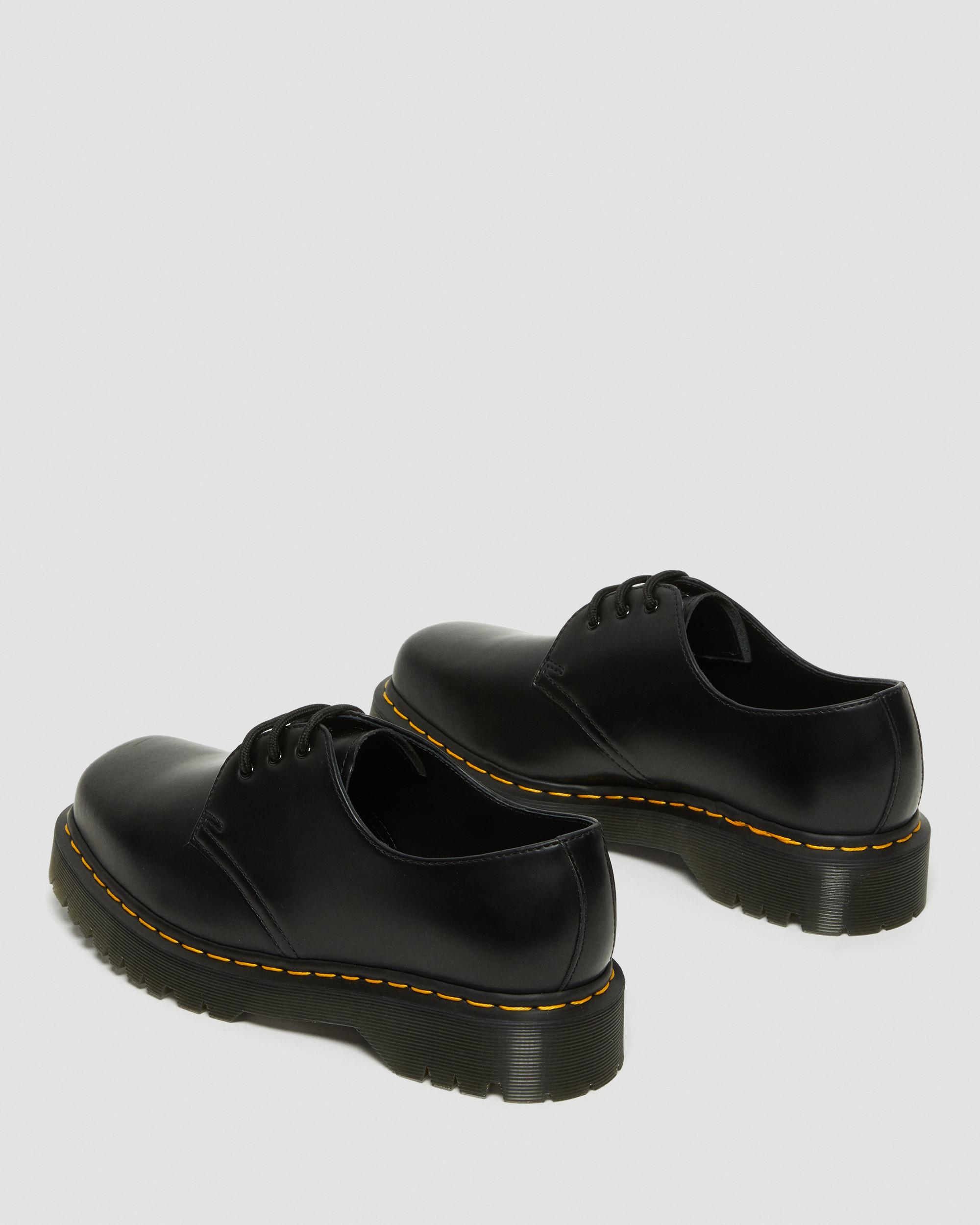 1461 Bex Squared Toe Leather Shoes in Black