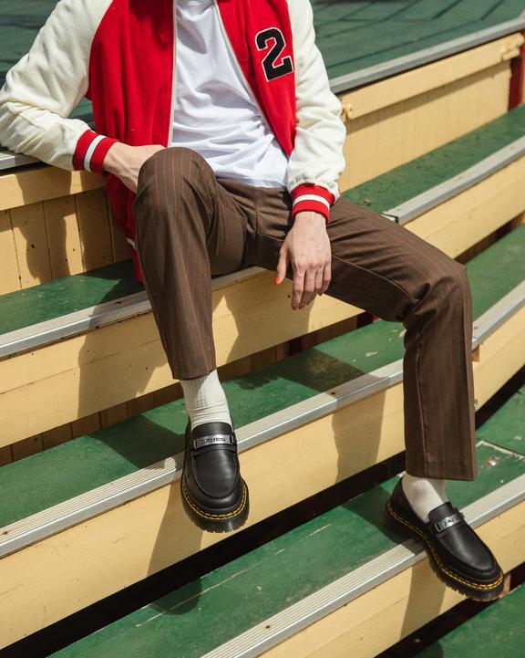 Penton Bex Double Stitch Leather Loafers in Black | Dr. Martens Penton Bex Double Stitch Leather Loafers in Black | Dr. Martens