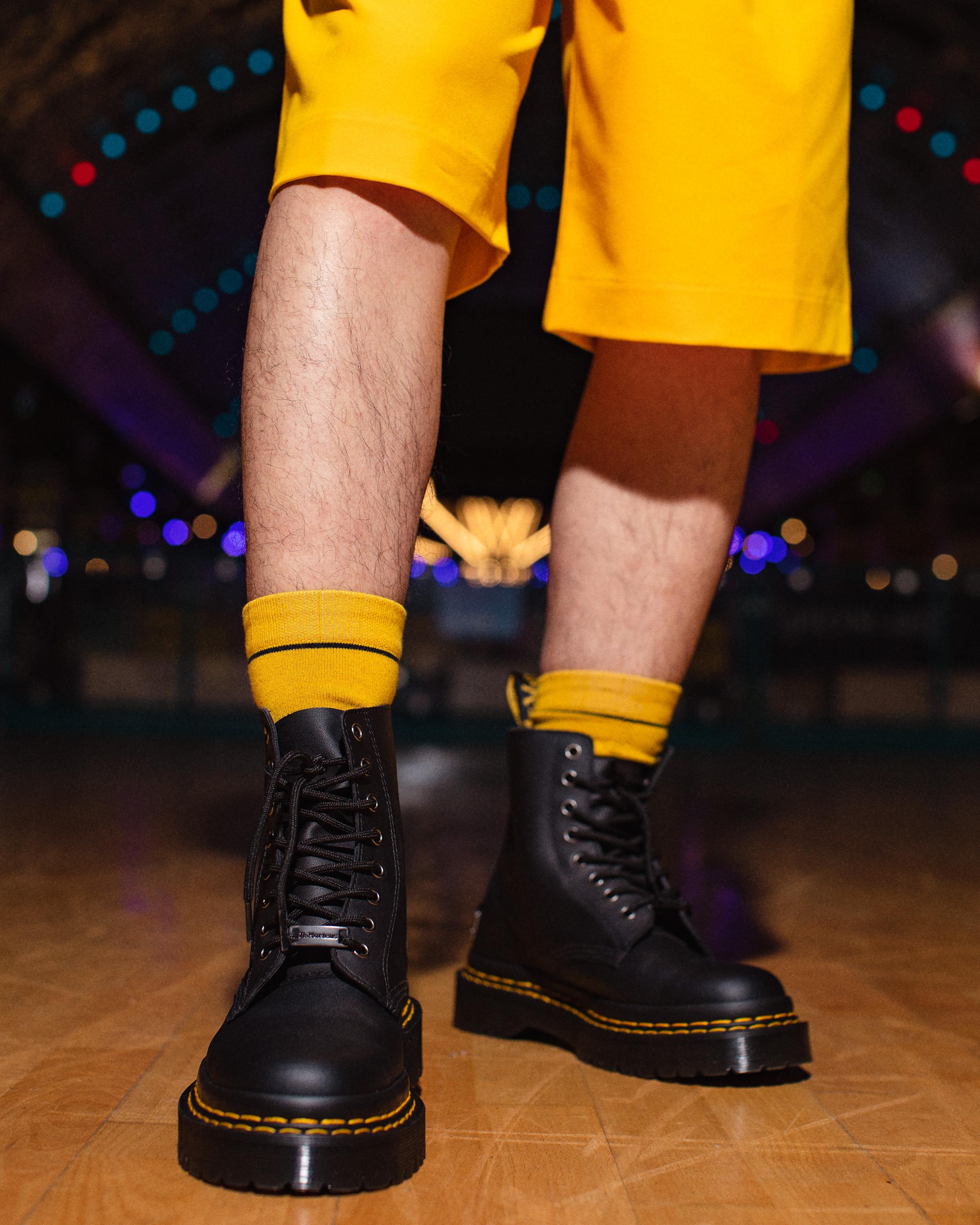 1460 Bex Double Stitch Leather Boots in BLACK | Dr. Martens™
