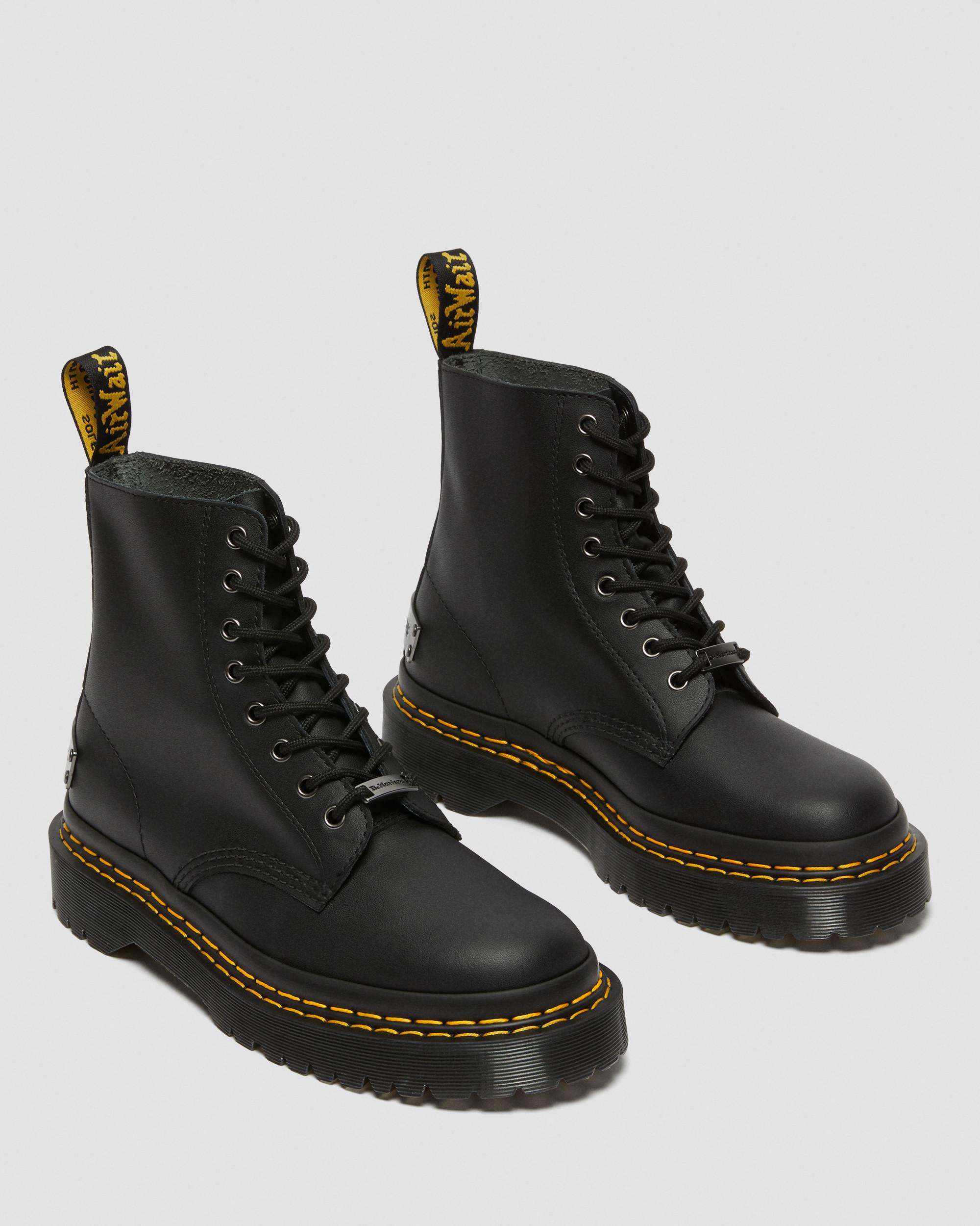 1460 Bex Double Stitch Leather Boots in Black | Dr. Martens