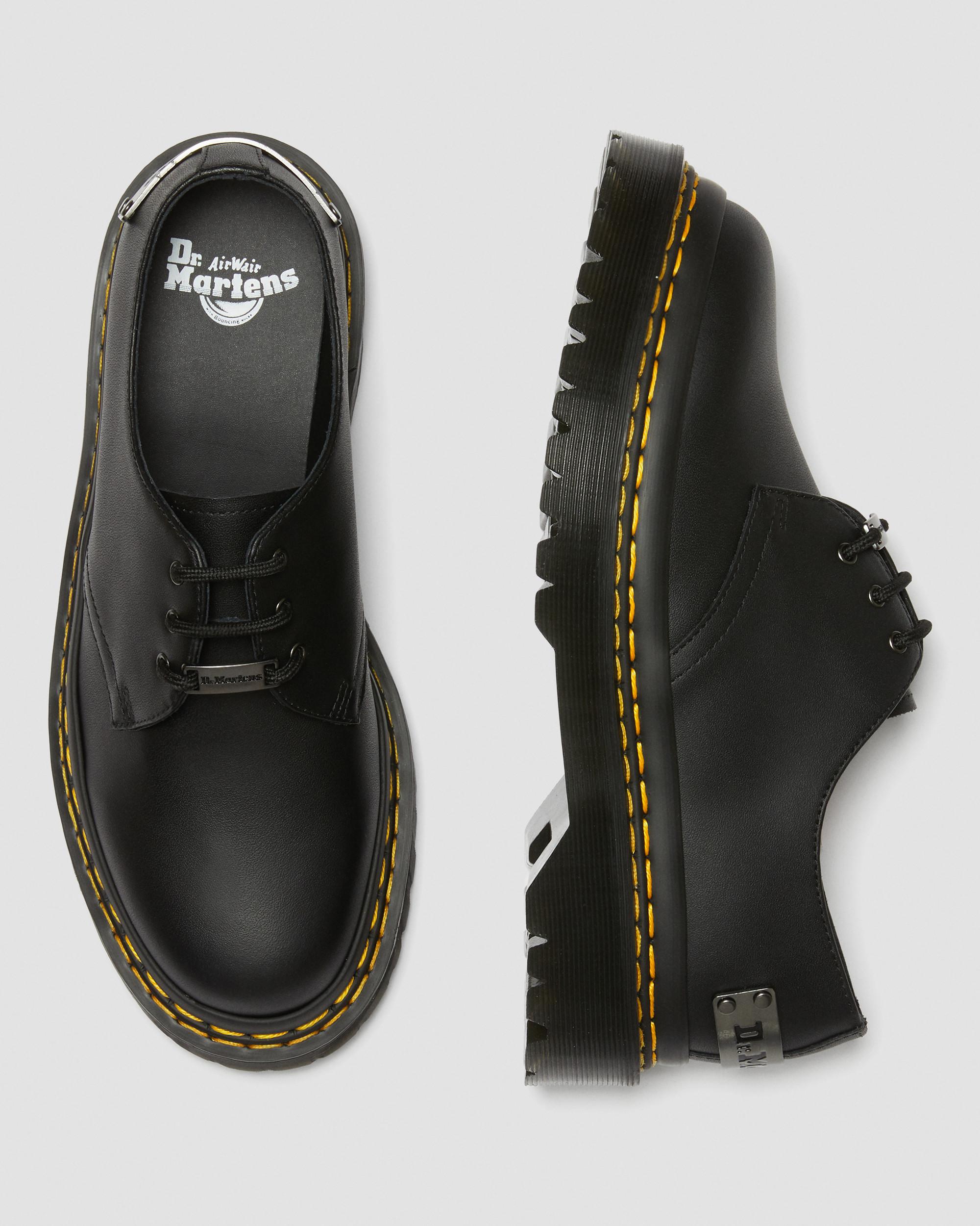 1461 Bex Double Stitch Leather Shoes in BLACK | Dr. Martens™