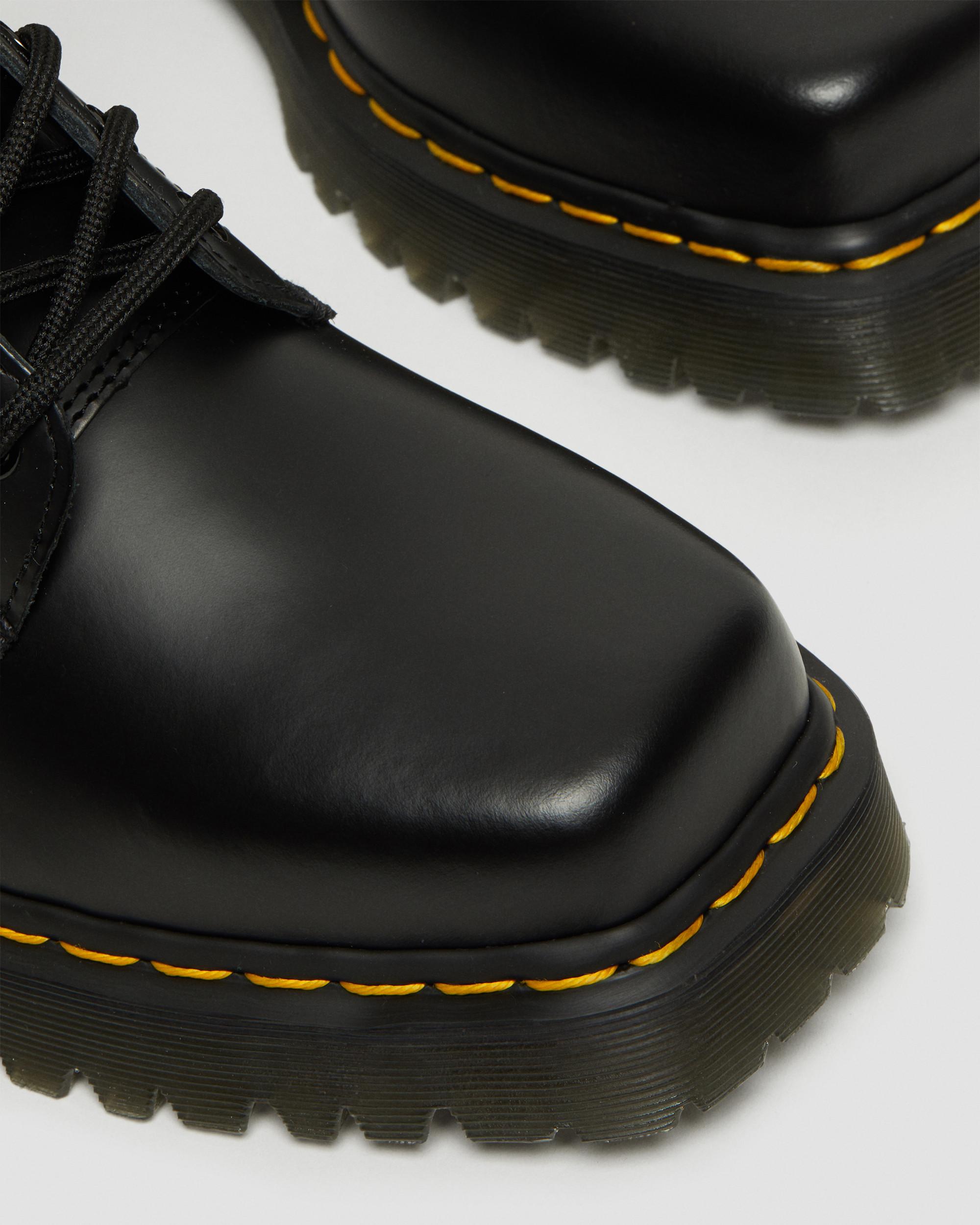 1460 Bex Squared Toe Leather Lace Up Boots in BLACK | Dr. Martens™
