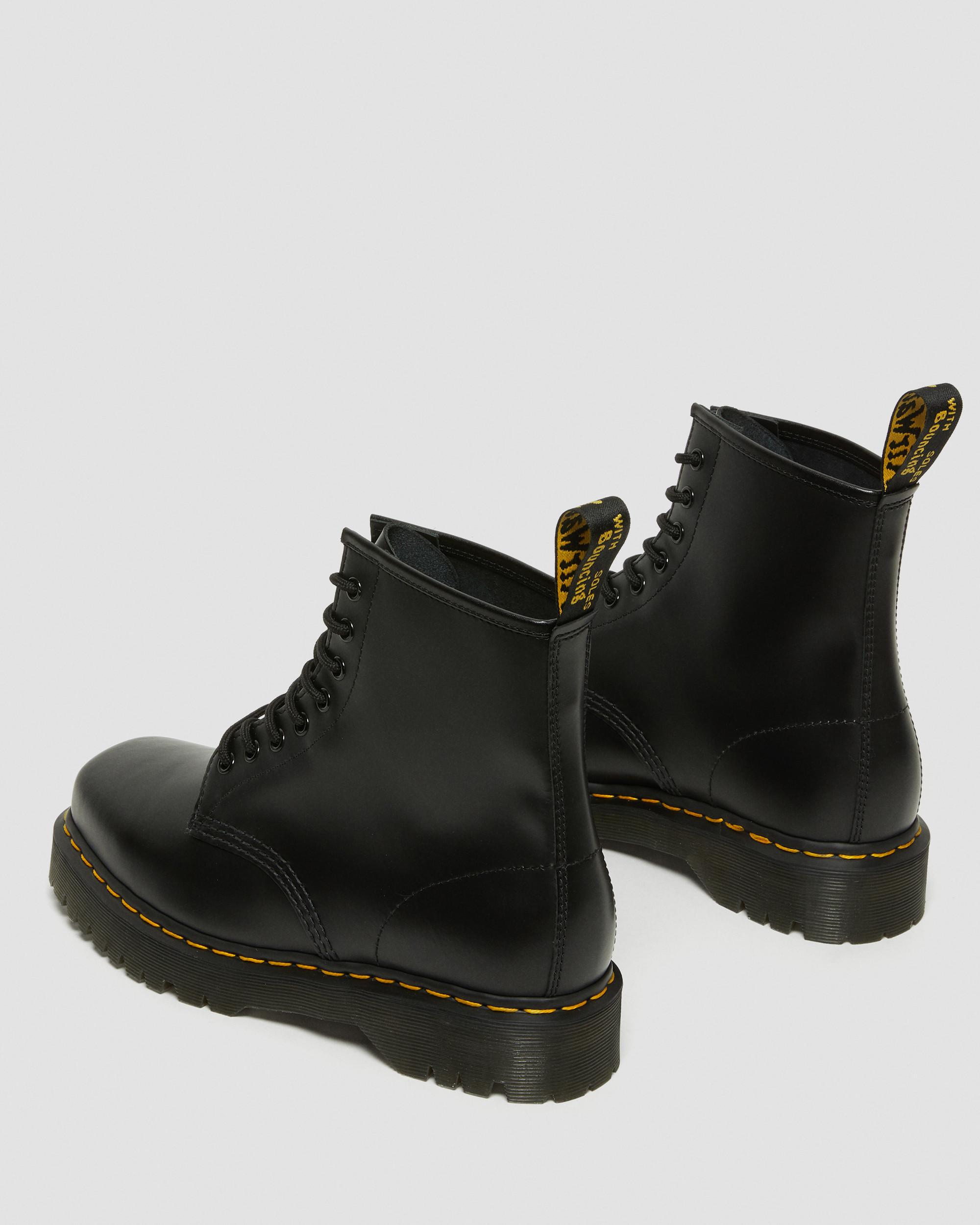 1460 Bex Squared Toe Leather Lace Up Boots in BLACK | Dr. Martens™