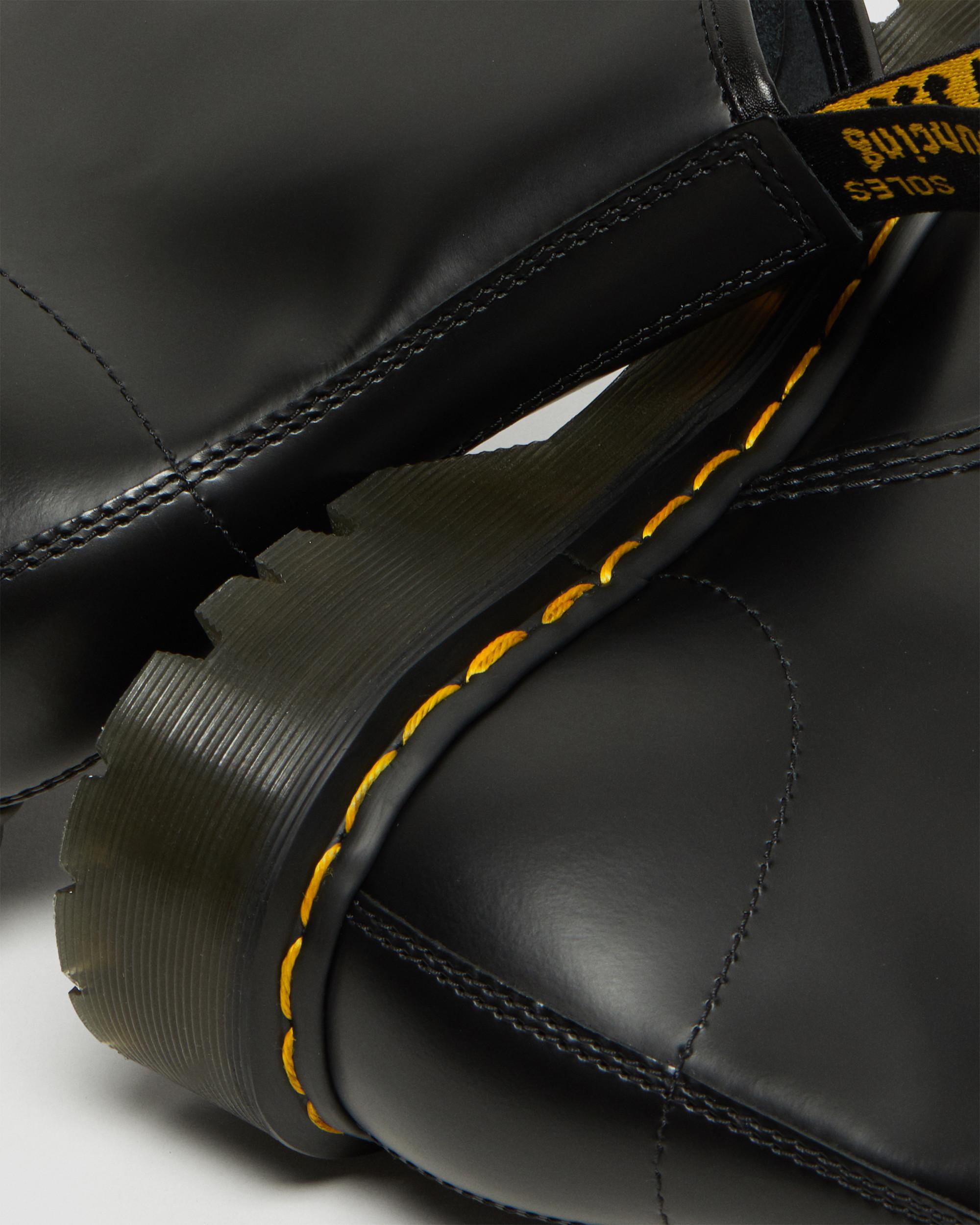 1460 Bex Squared Toe Leather Lace Up Boots in BLACK | Dr. Martens™