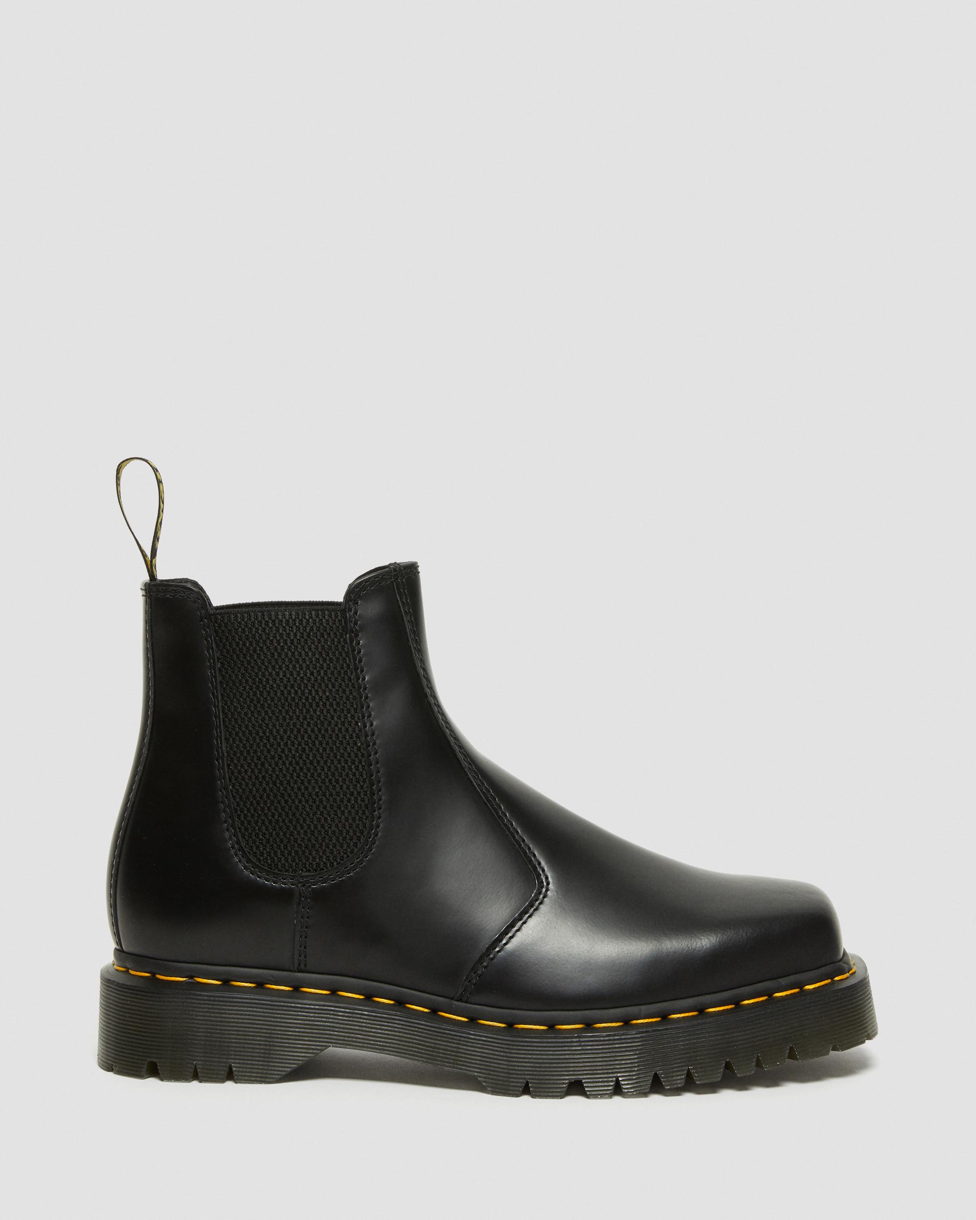 2976 Bex Squared Toe Leather Chelsea Boots in BLACK | Dr. Martens™