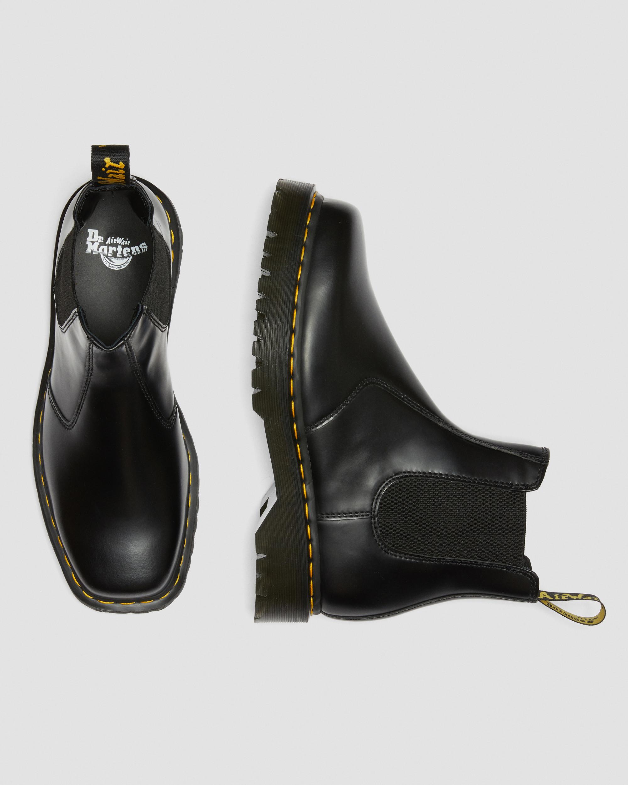 2976 Bex Squared Toe Leather Chelsea Boots in BLACK | Dr. Martens™