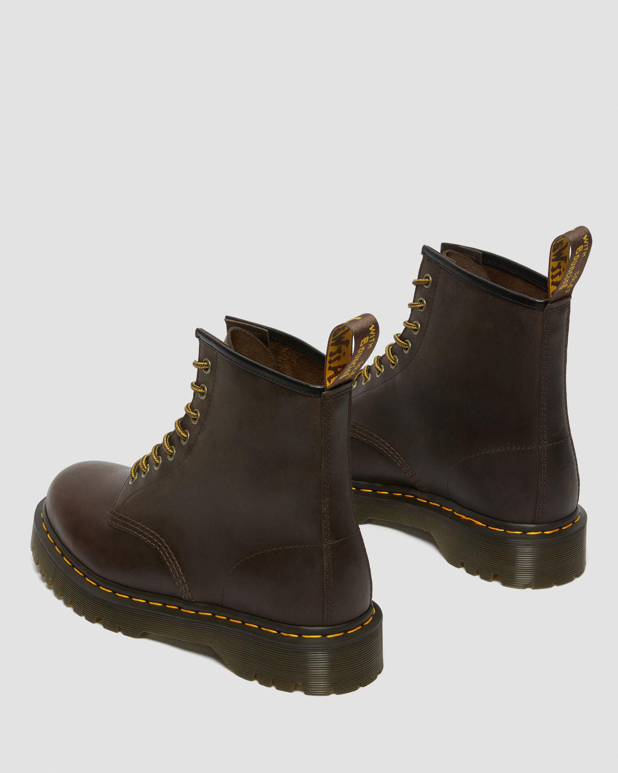DR MARTENS 1460 Bex Crazy Horse Leather Lace Up Boots
