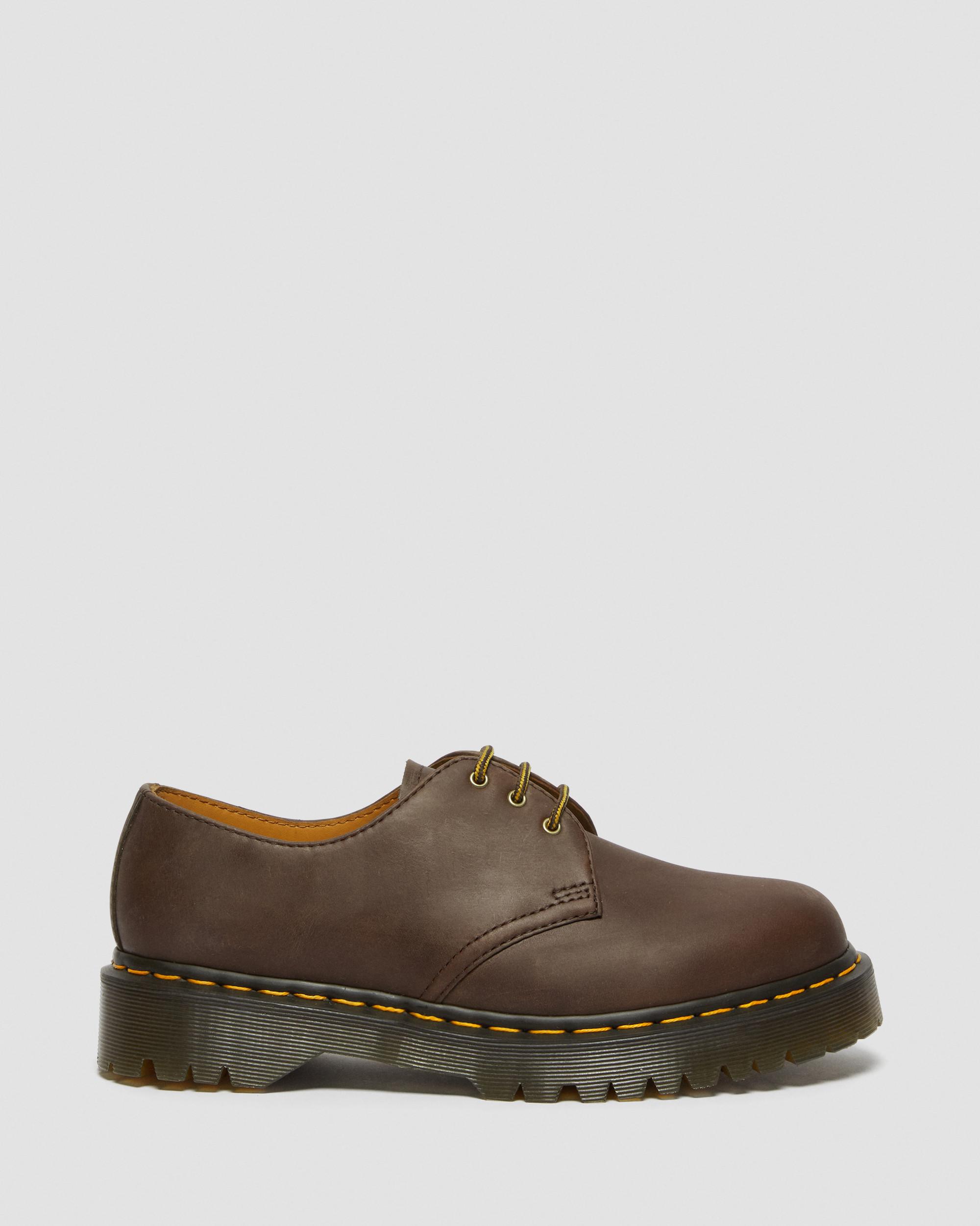 1461 Bex Crazy Horse Leather Oxford Shoes in Dark Brown