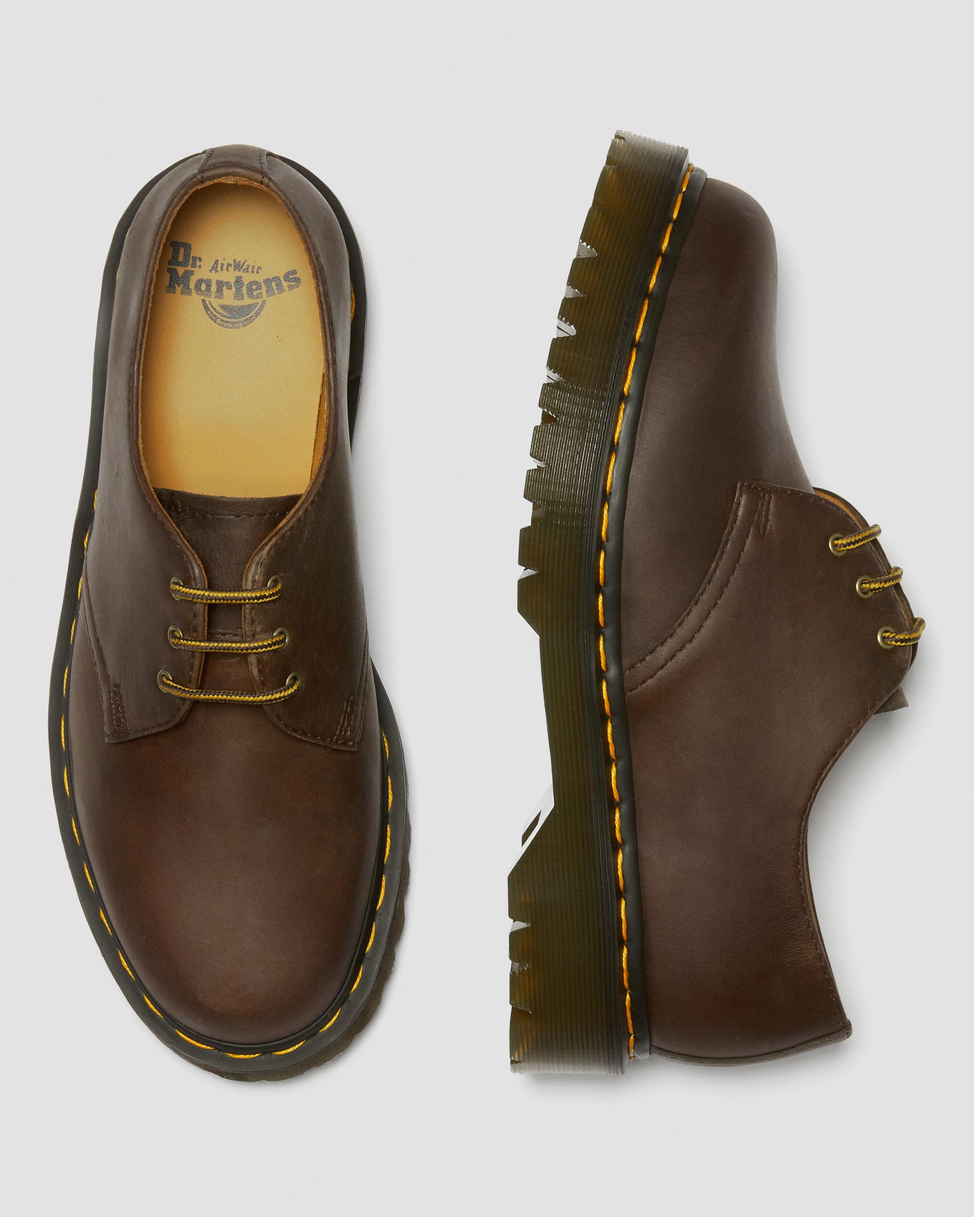 Dr.Martens 1461 Crazy Horse Bex 3ホールUk 3 1461 Bex Crazy Horse 3 Eyelet Platform Shoe — Downes