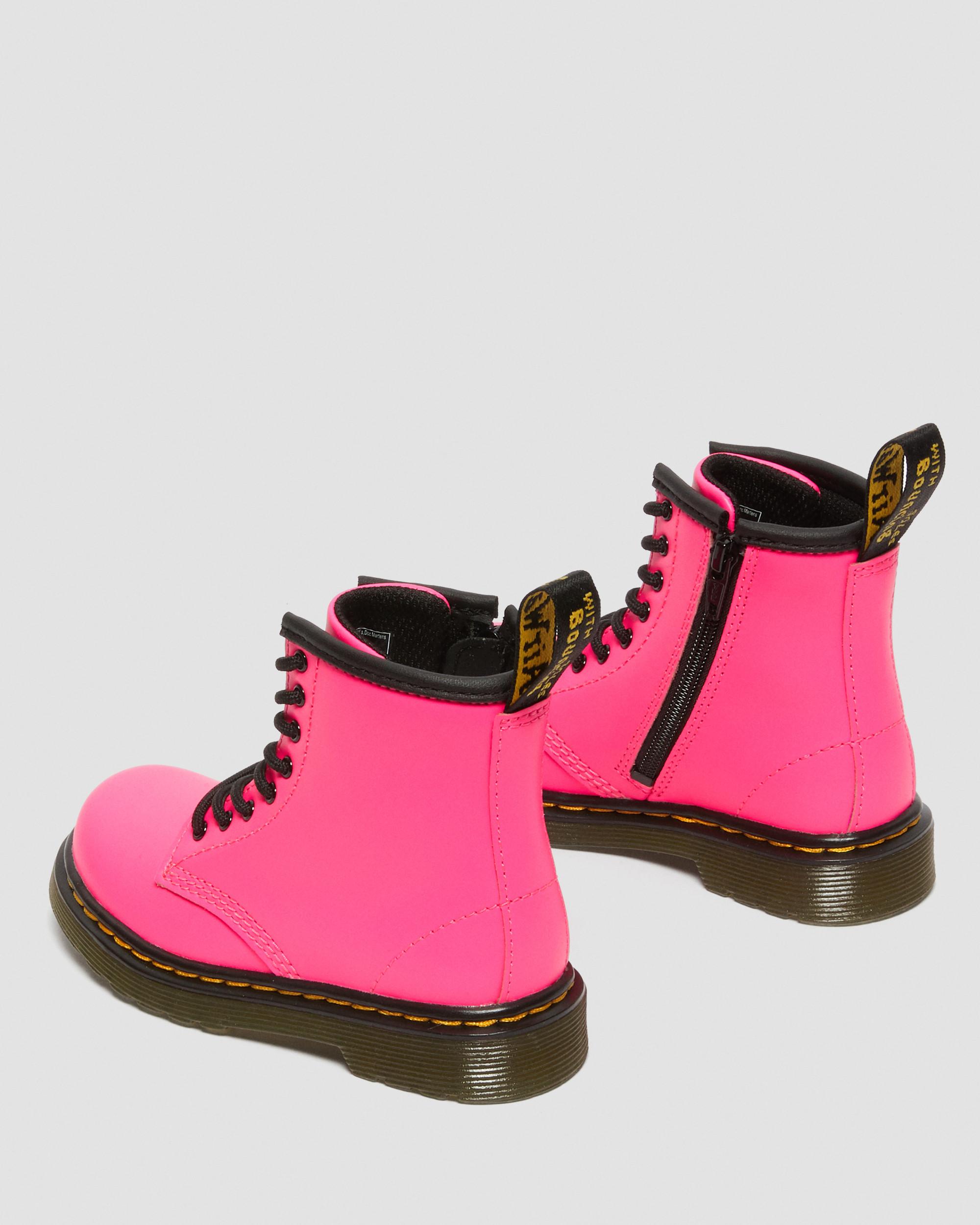 Toddler 1460 Softy T Leather Lace Up Boots in Pink