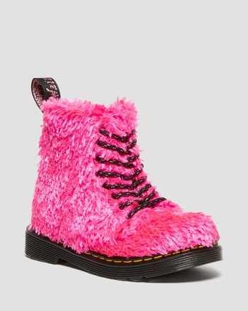 Toddler 1460 Pascal Tinsel Fur Lace Up Boots