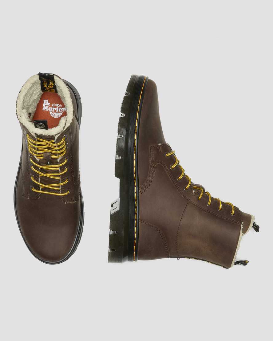 Combs Faux Fur Lined Fold Down Leather Casual BootsCombs Faux Fur Lined Fold Down Leather Casual Boots Dr. Martens