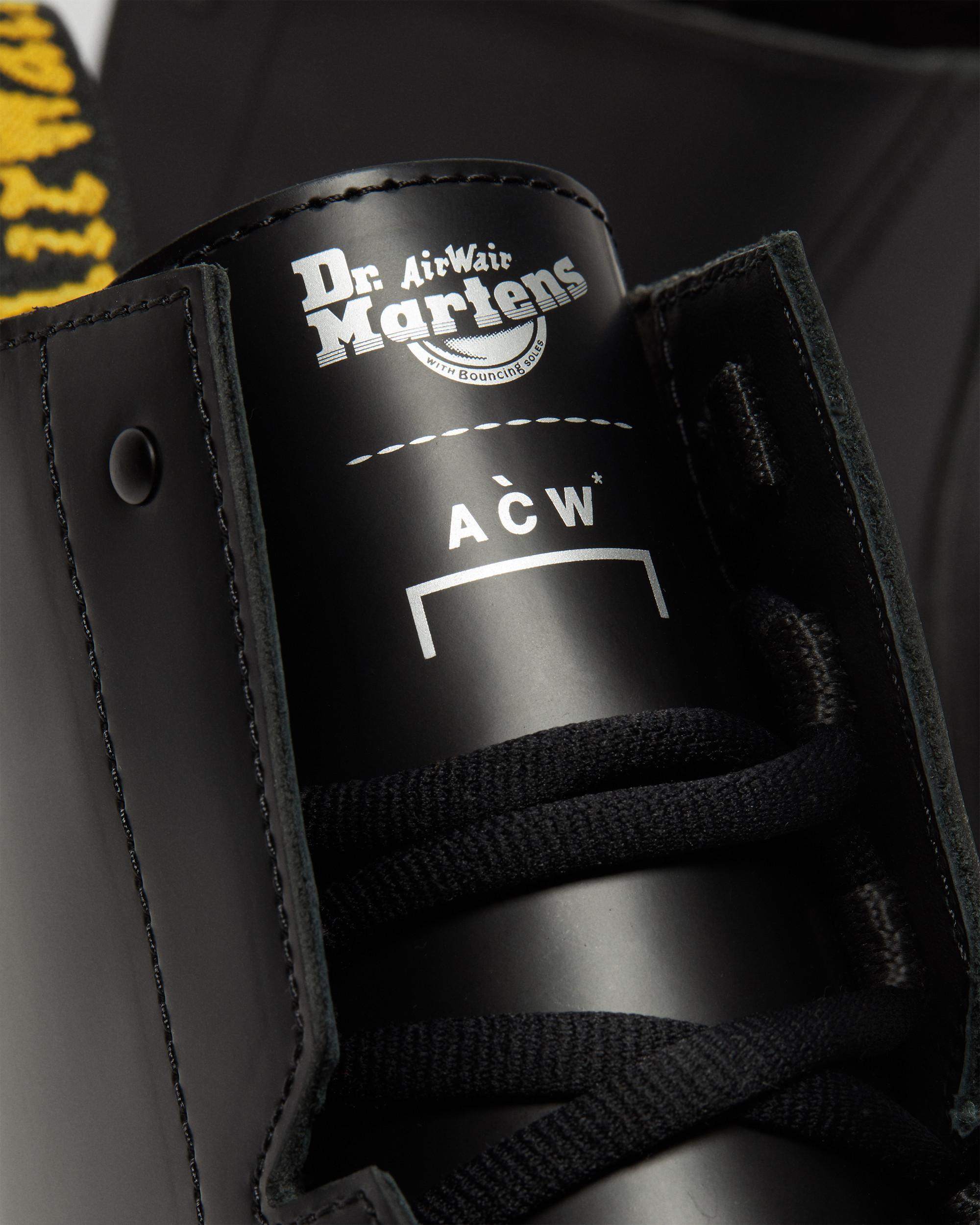 Rikard A-Cold-Wall* Leather Platform Boots in Black | Dr. Martens