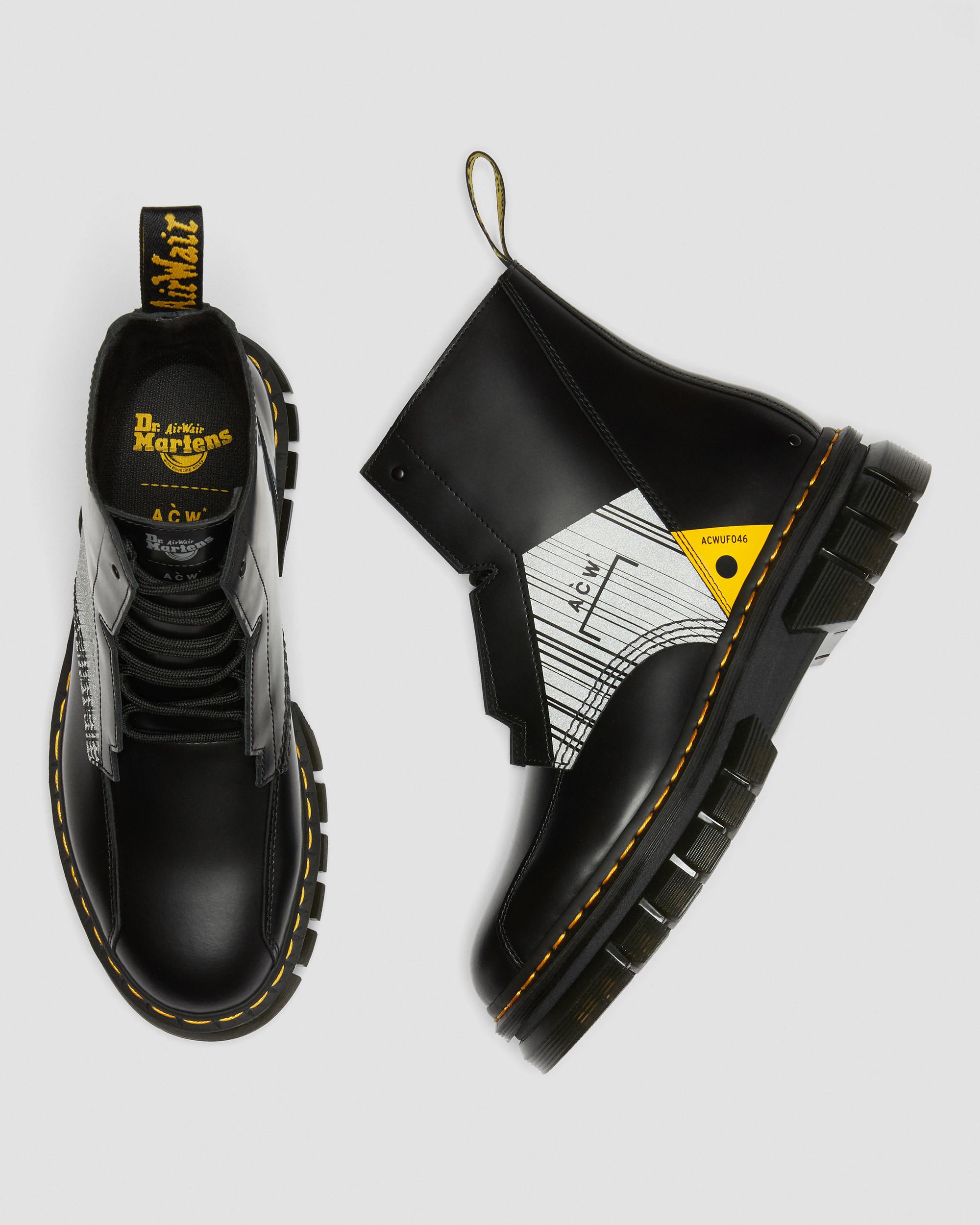 Rikard A-Cold-Wall* Leather Platform Boots | Dr. Martens