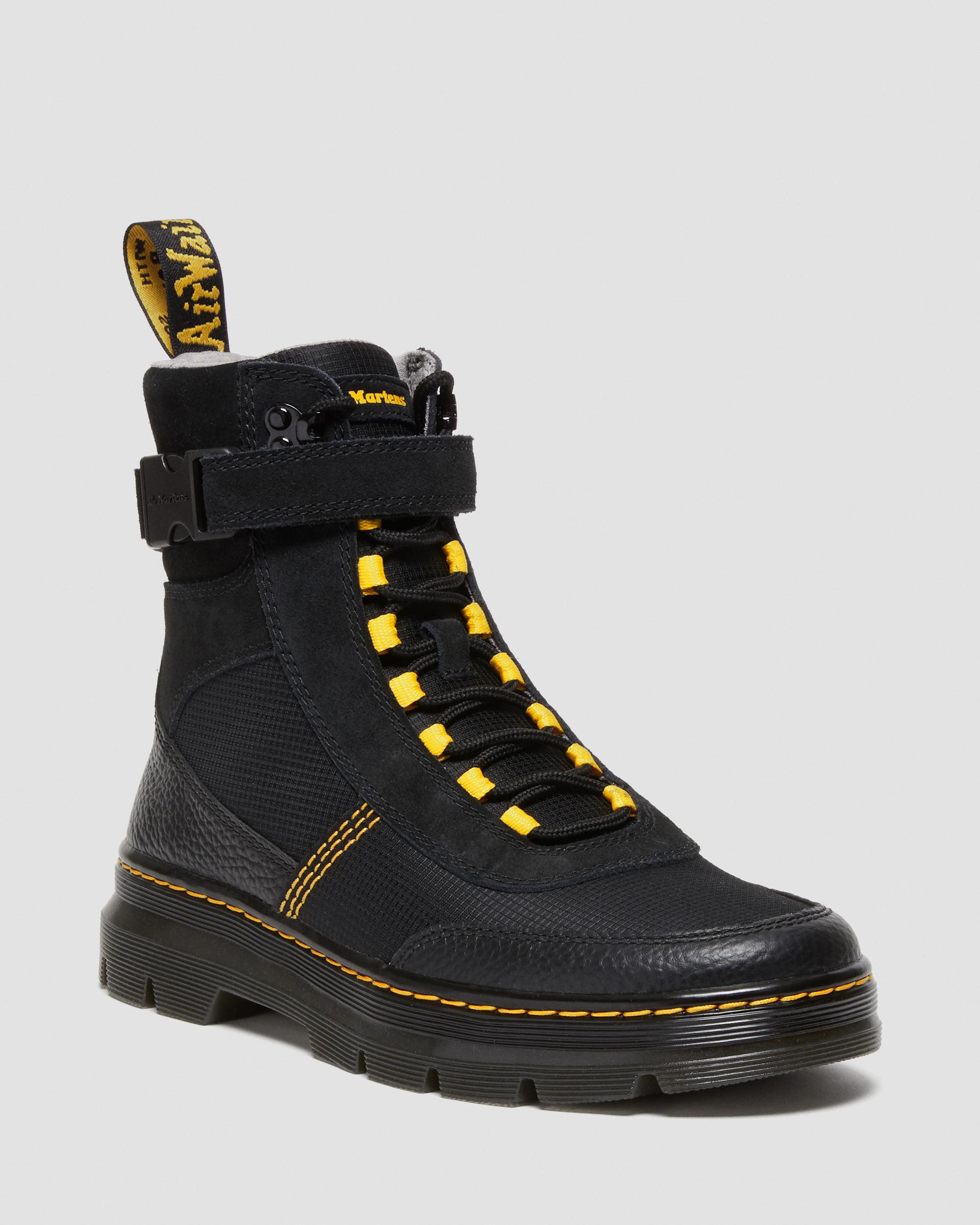 Combs Tech Milled Nappa & Suede Casual Boots in BLACK | Dr. Martens™