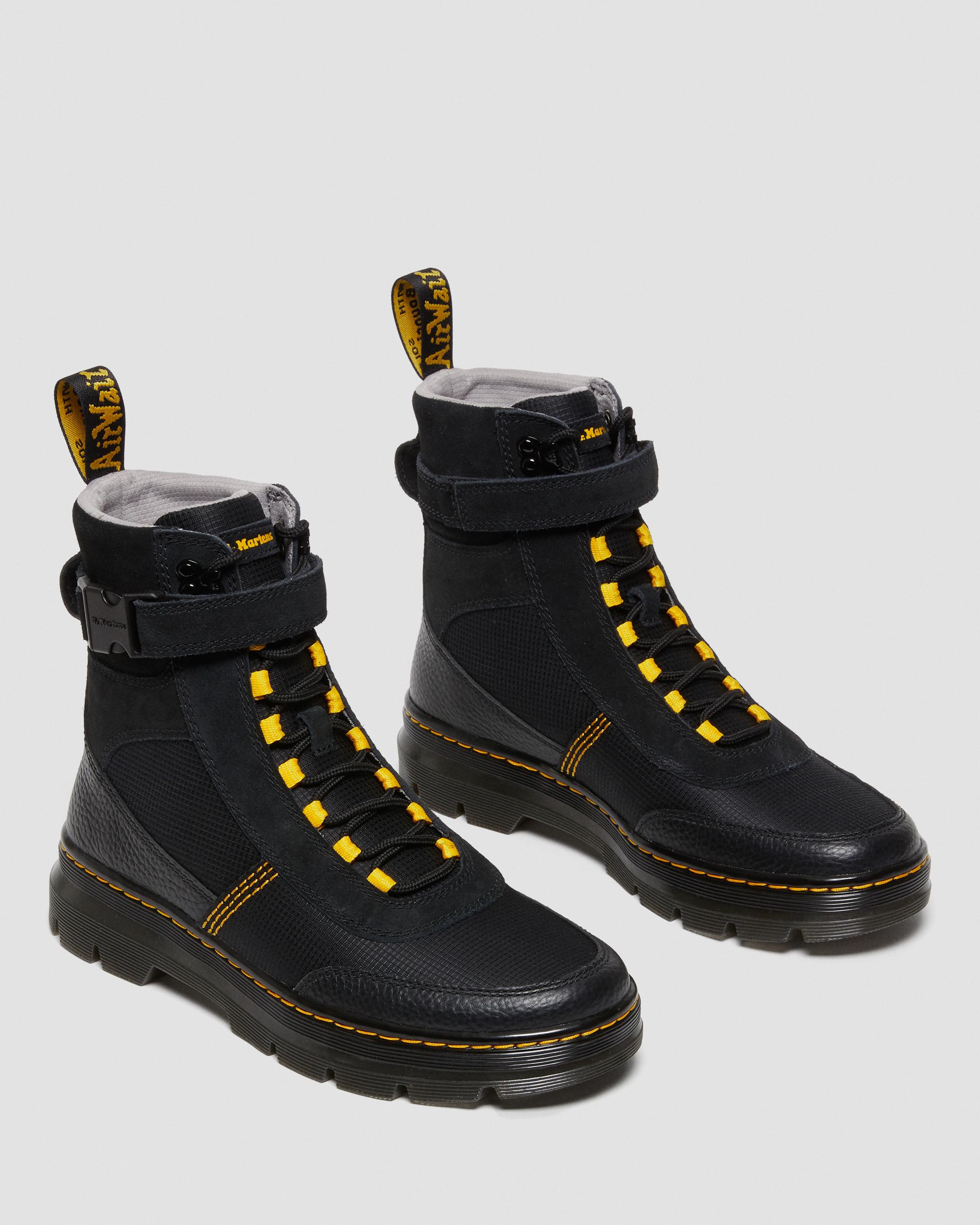 Combs Tech Milled Nappa & Suede Casual Boots in BLACK | Dr. Martens™