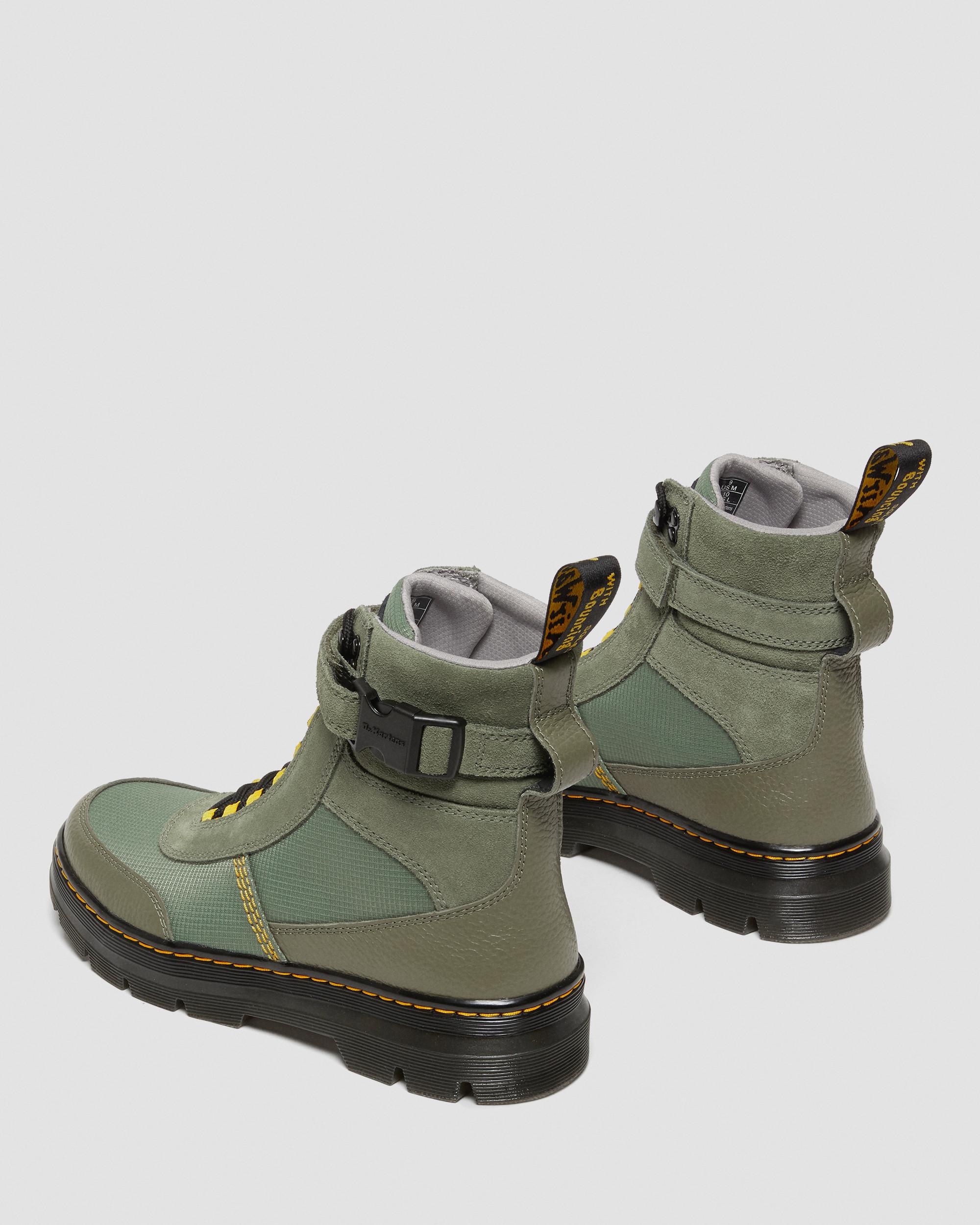 Combs Tech Milled Nappa & Suede Casual Boots in KHAKI GREEN | Dr