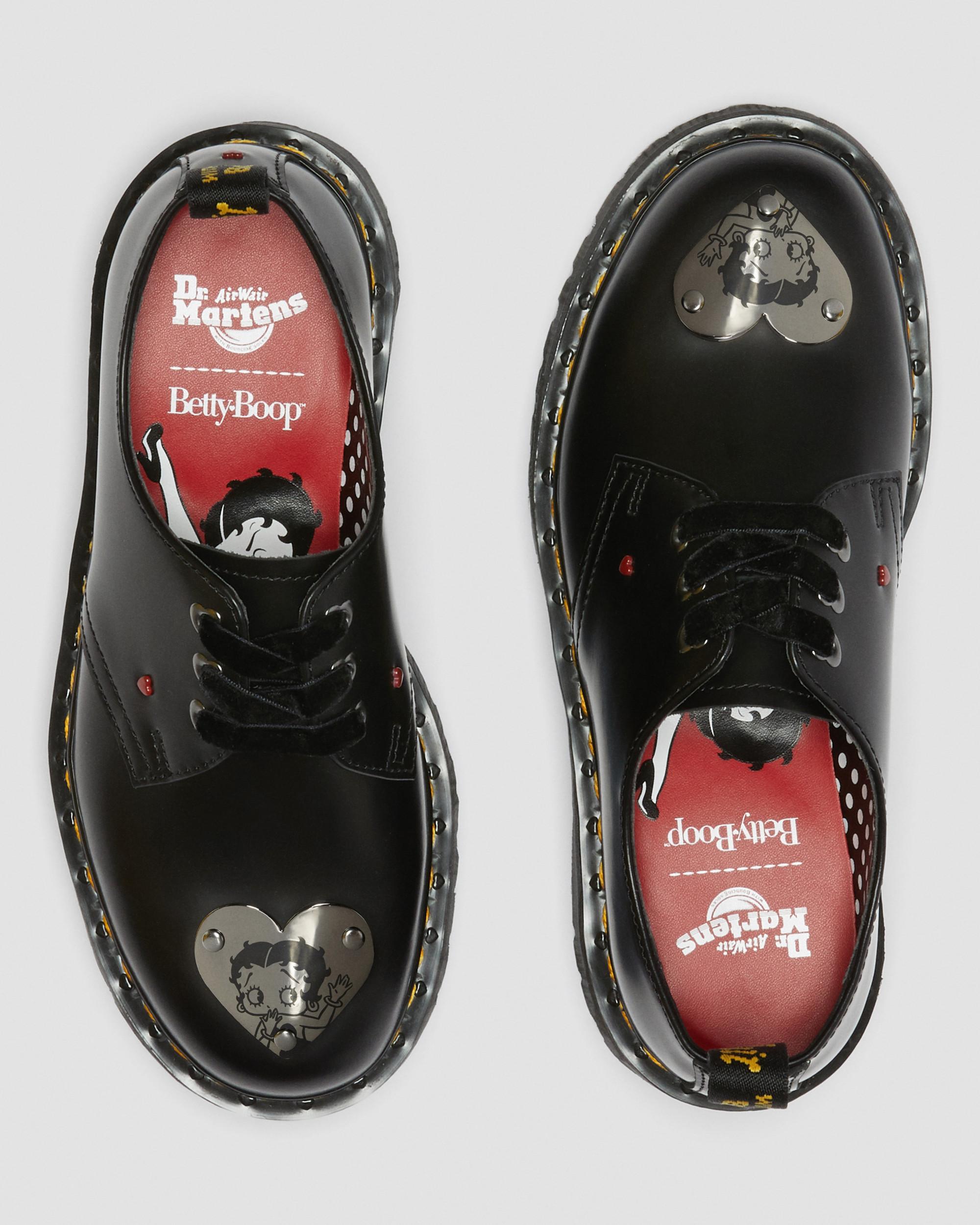 DR MARTENS 1461 Betty Boop Leather Platform Shoes
