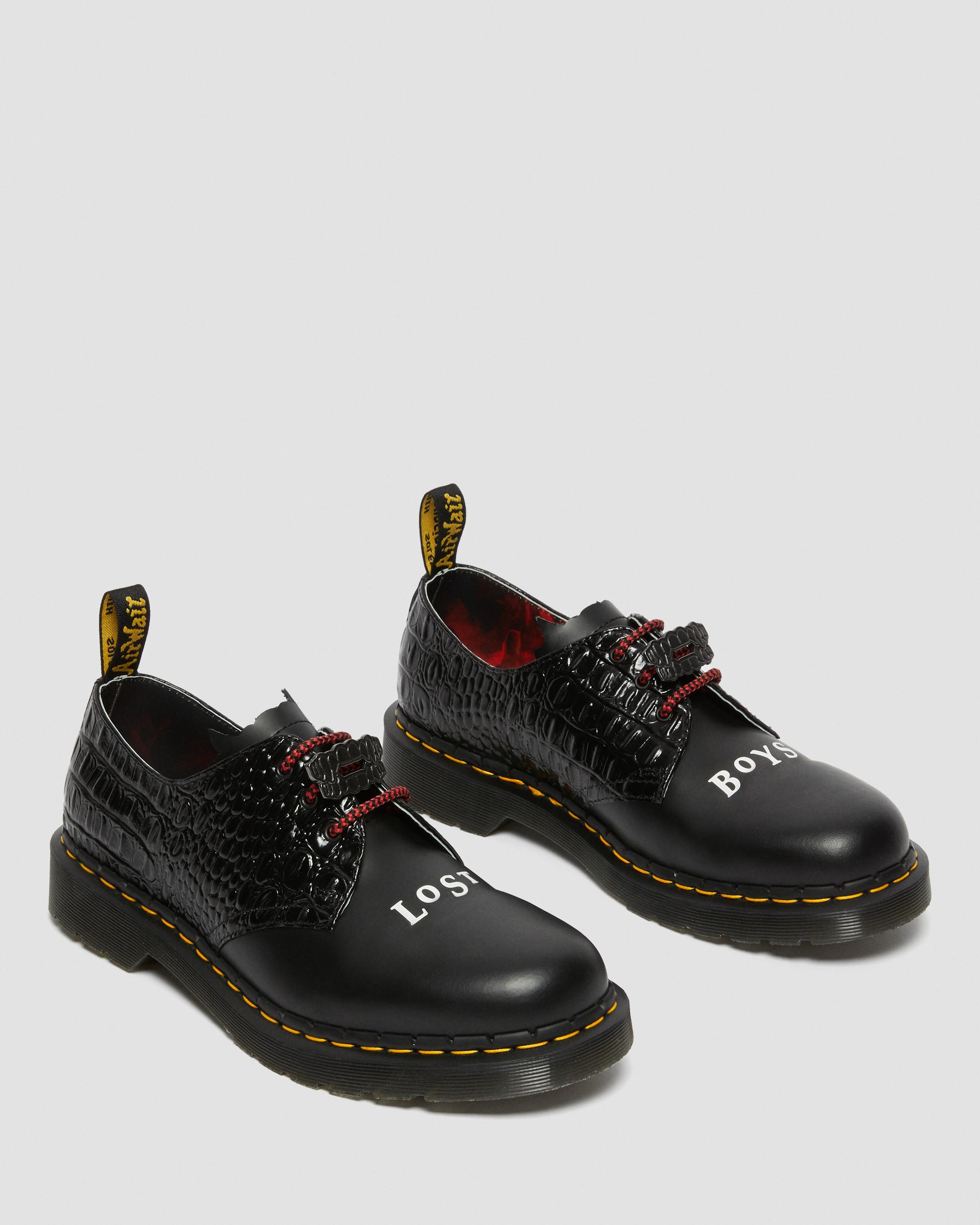 1461 WB Lost Boys Leather Oxford Shoes in Black | Dr. Martens