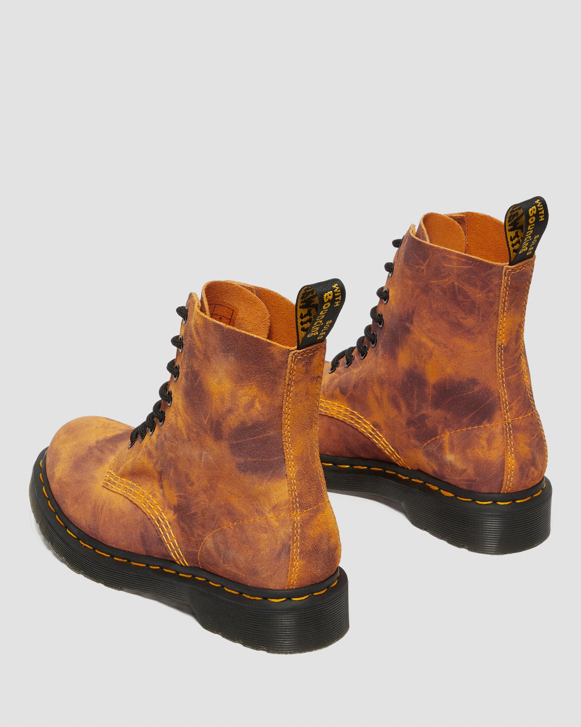 Dr. Martens 1460 Pascal Orange - Bottines 8 Trou Daim - Taille Standard