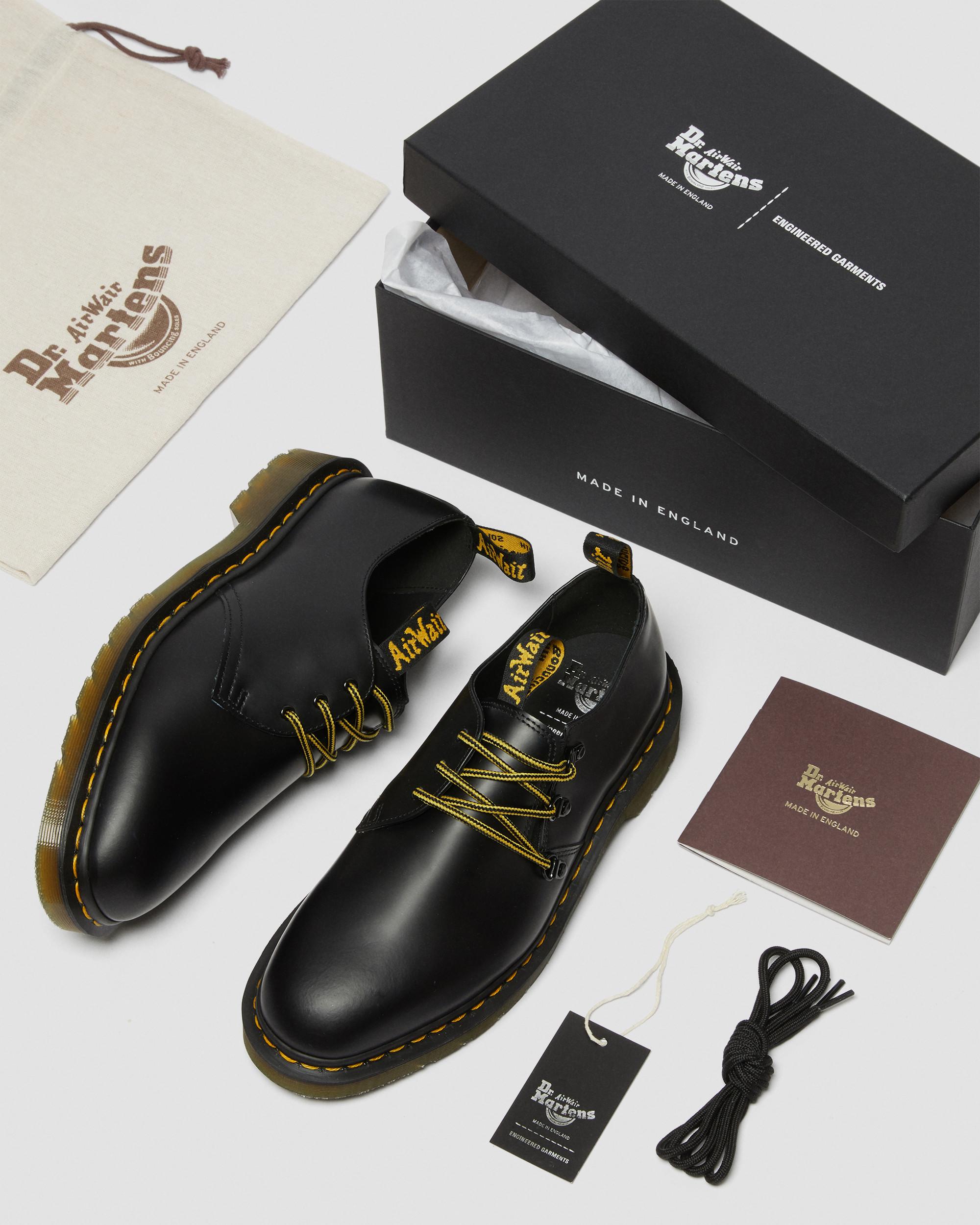 1461 Engineered Garments Leather Oxford Shoes in BLACK | Dr. Martens™
