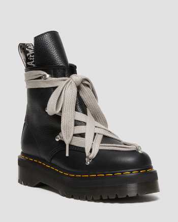 1460 Rick Owens platformstøvler i Pent-læder