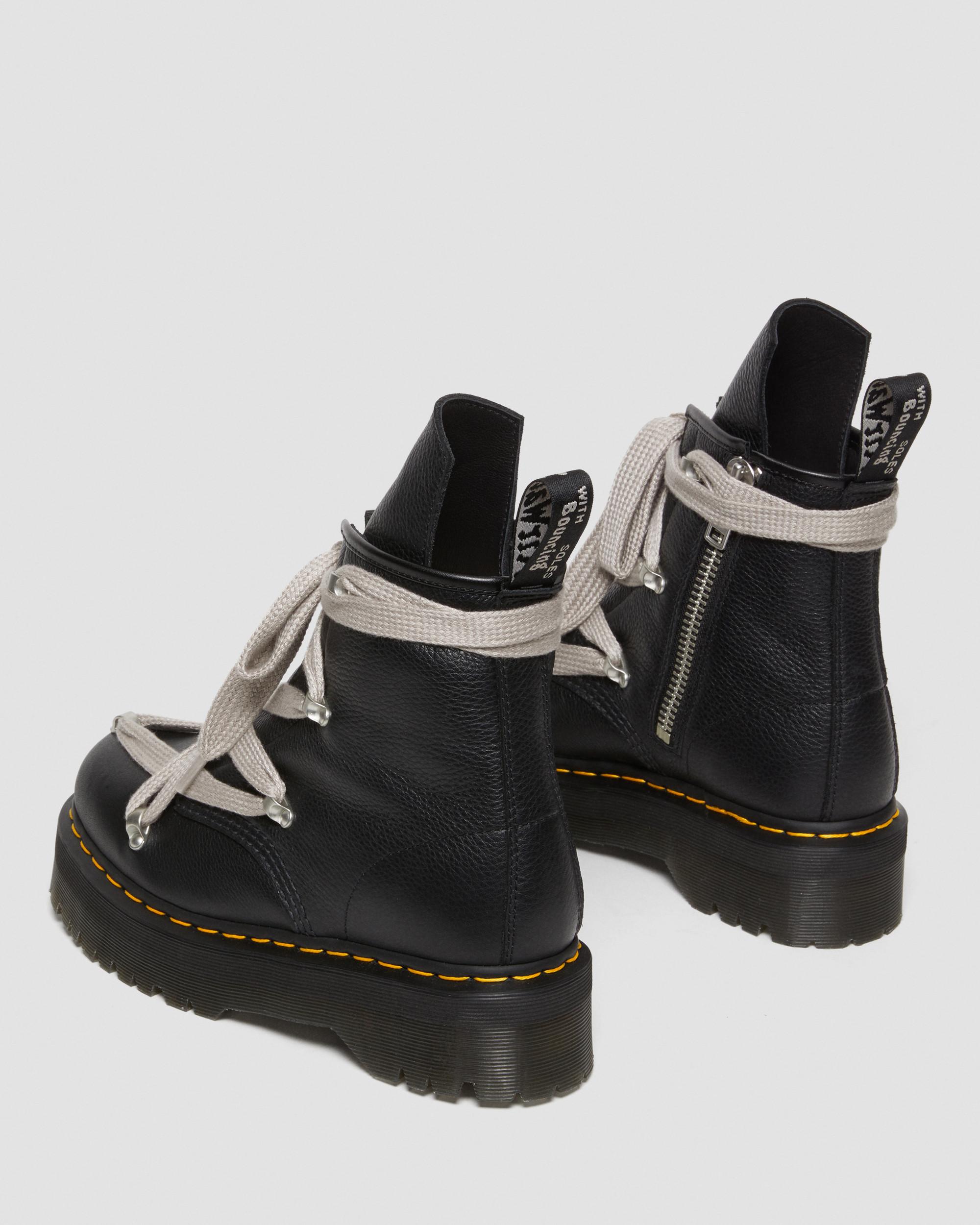 1460 Rick Owens Pent Leather Platform Boot in BLACK | Dr. Martens™