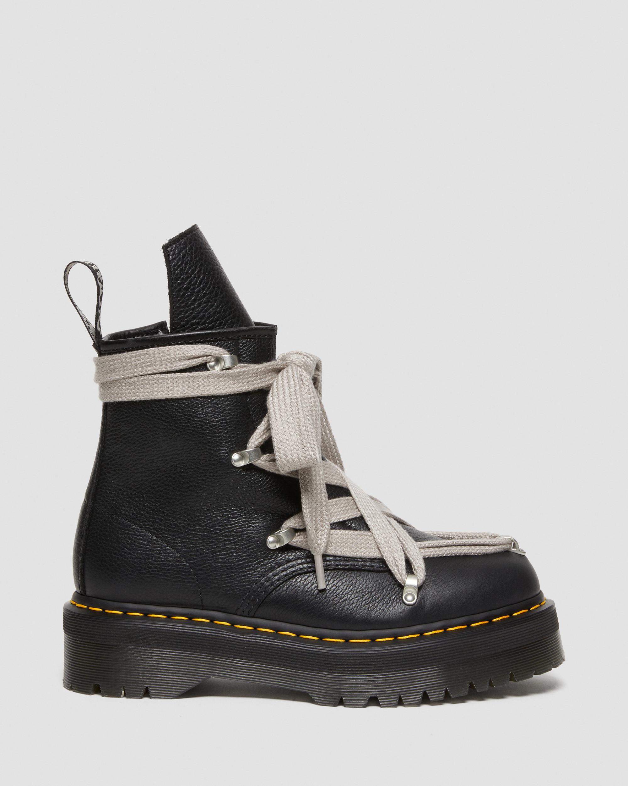1460 Rick Owens Leather Platform Boots in Black | Dr. Martens