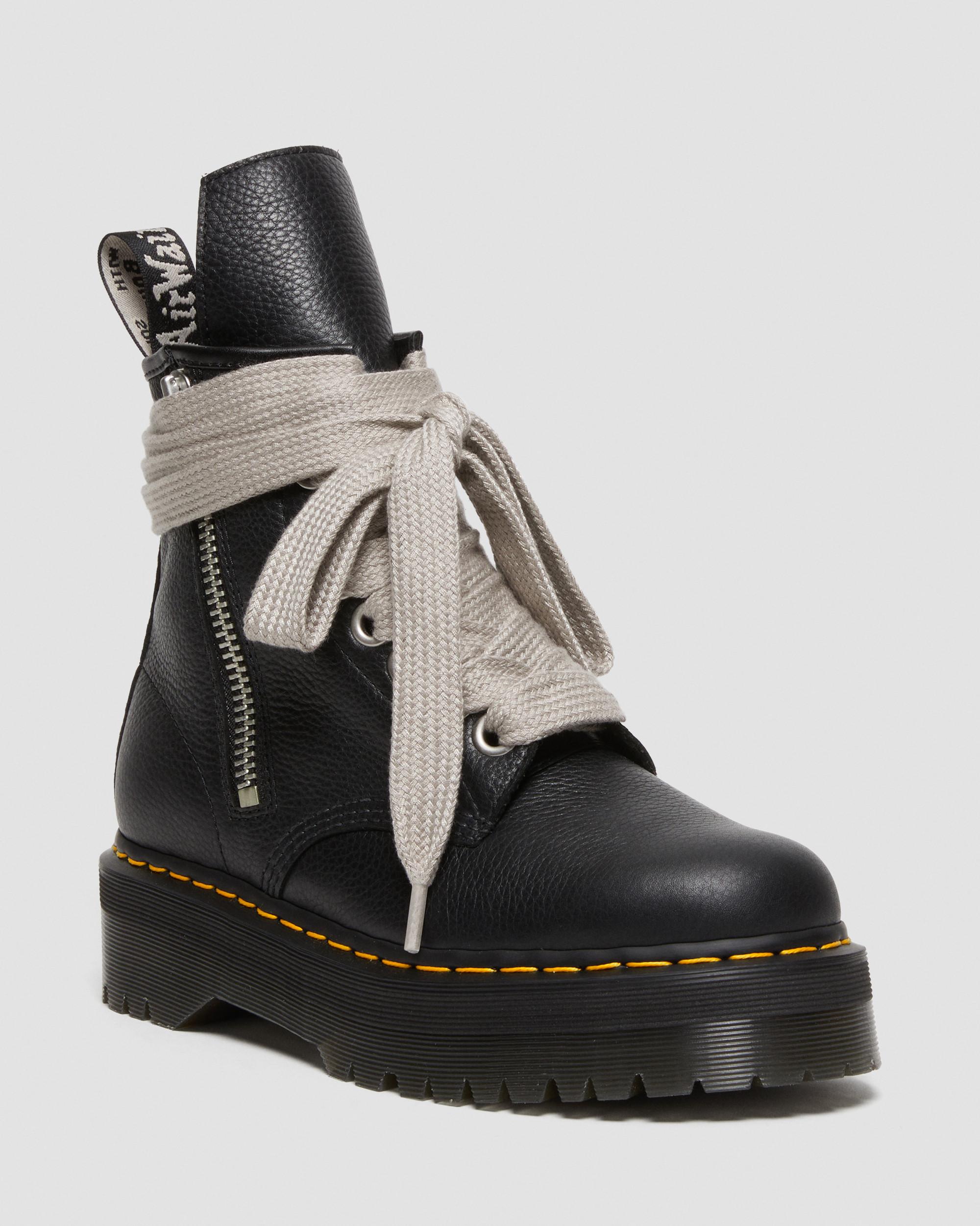 1460 Rick Owens Leather Platform Boots, Black | Dr. Martens