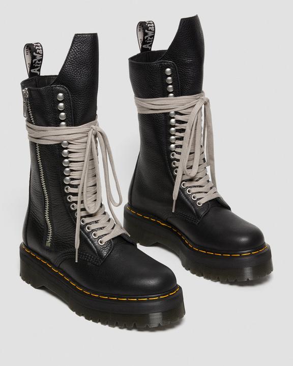 1918 Rick Owens Leather Lace Up Platform Boots in Black | Dr 1918 Rick Owens Leather Lace Up Platform Boots in Black | Dr