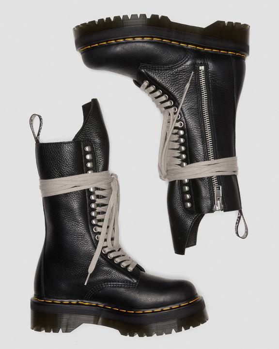1918 Rick Owens Leather Lace Up Platform Boots in Black | Dr 1918 Rick Owens Leather Lace Up Platform Boots in Black | Dr