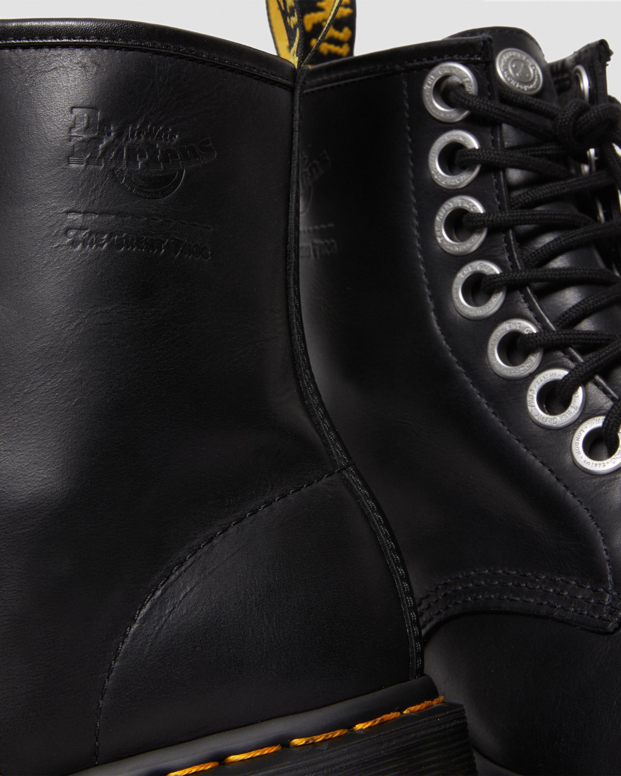 1460 The Great Frog Leather Lace Up Boots in BLACK | Dr. Martens™