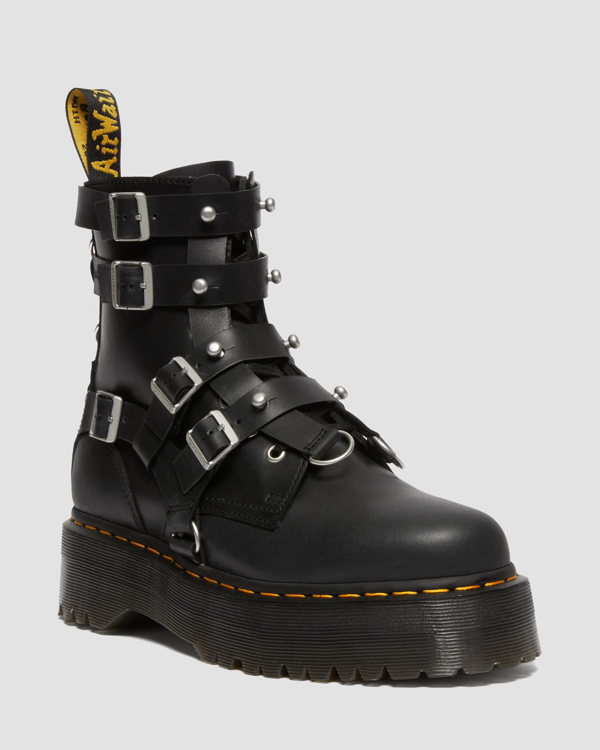 Jadon Boot The Great Frog Leather Platforms in Black