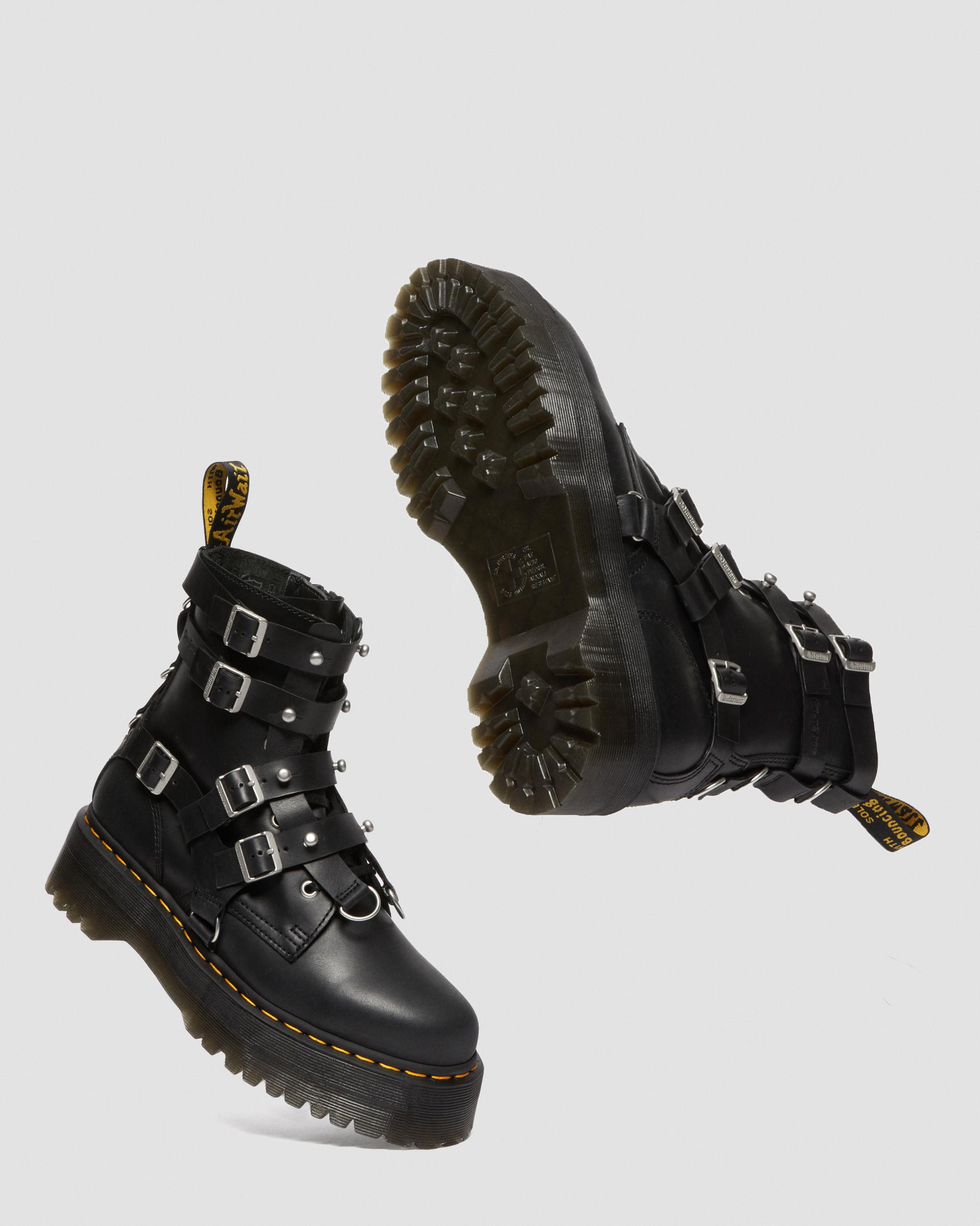 Jadon Boot The Great Frog Leather Platforms in BLACK | Dr. Martens™