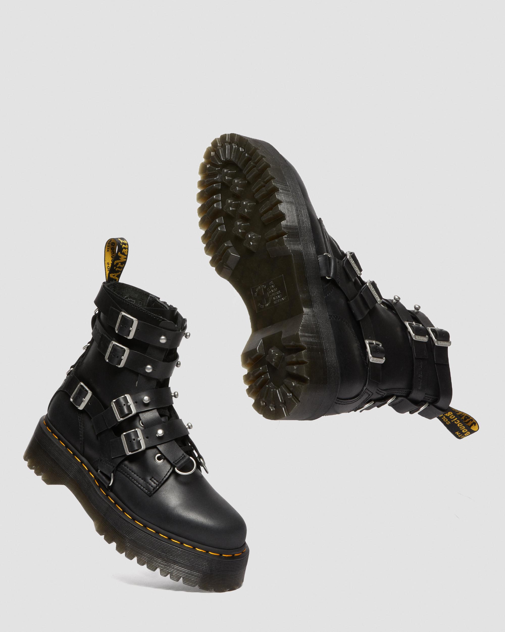 Jadon Boot The Great Frog Leather Platforms in Black