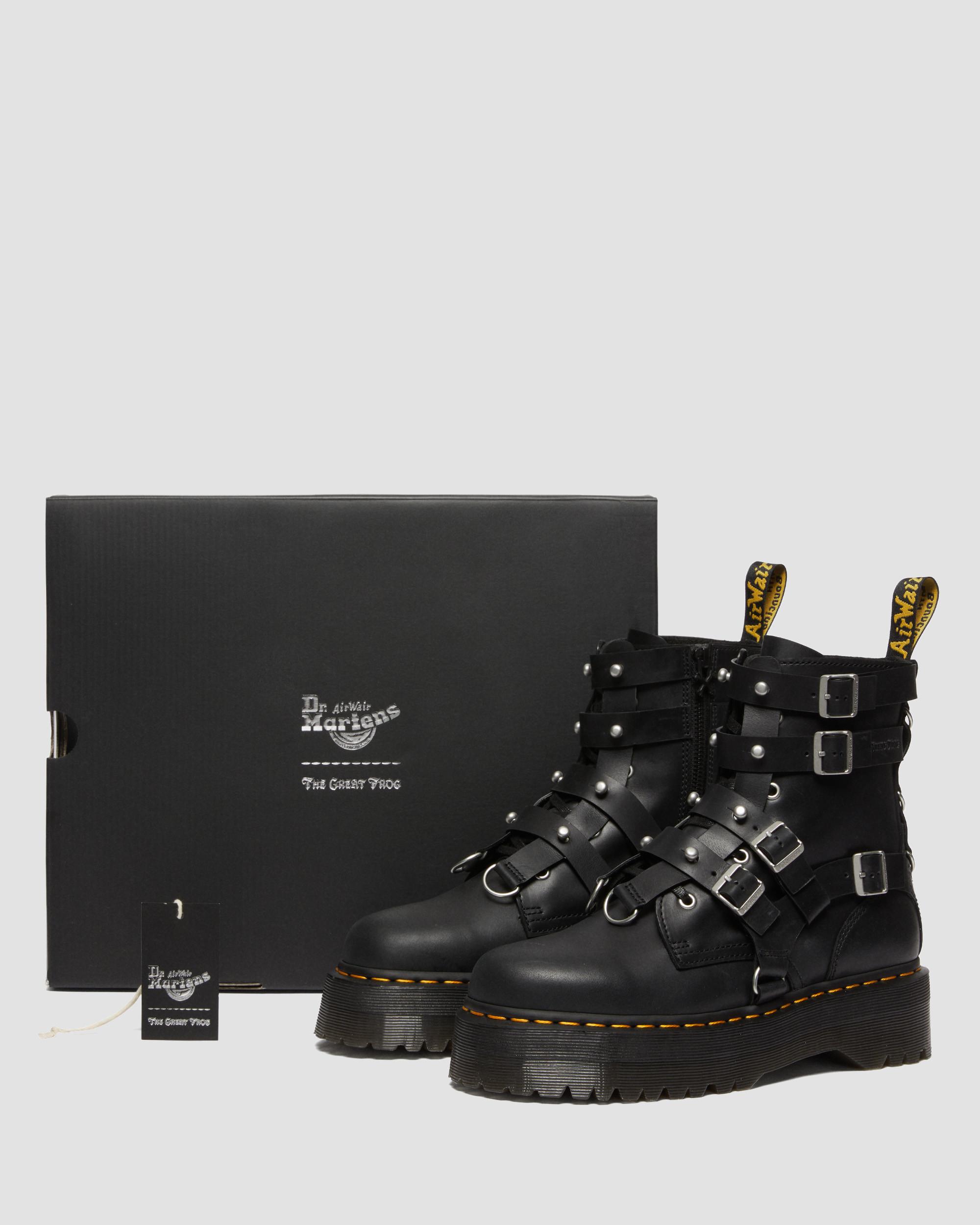 Jadon Boot The Great Frog Leather Platforms in BLACK | Dr. Martens™