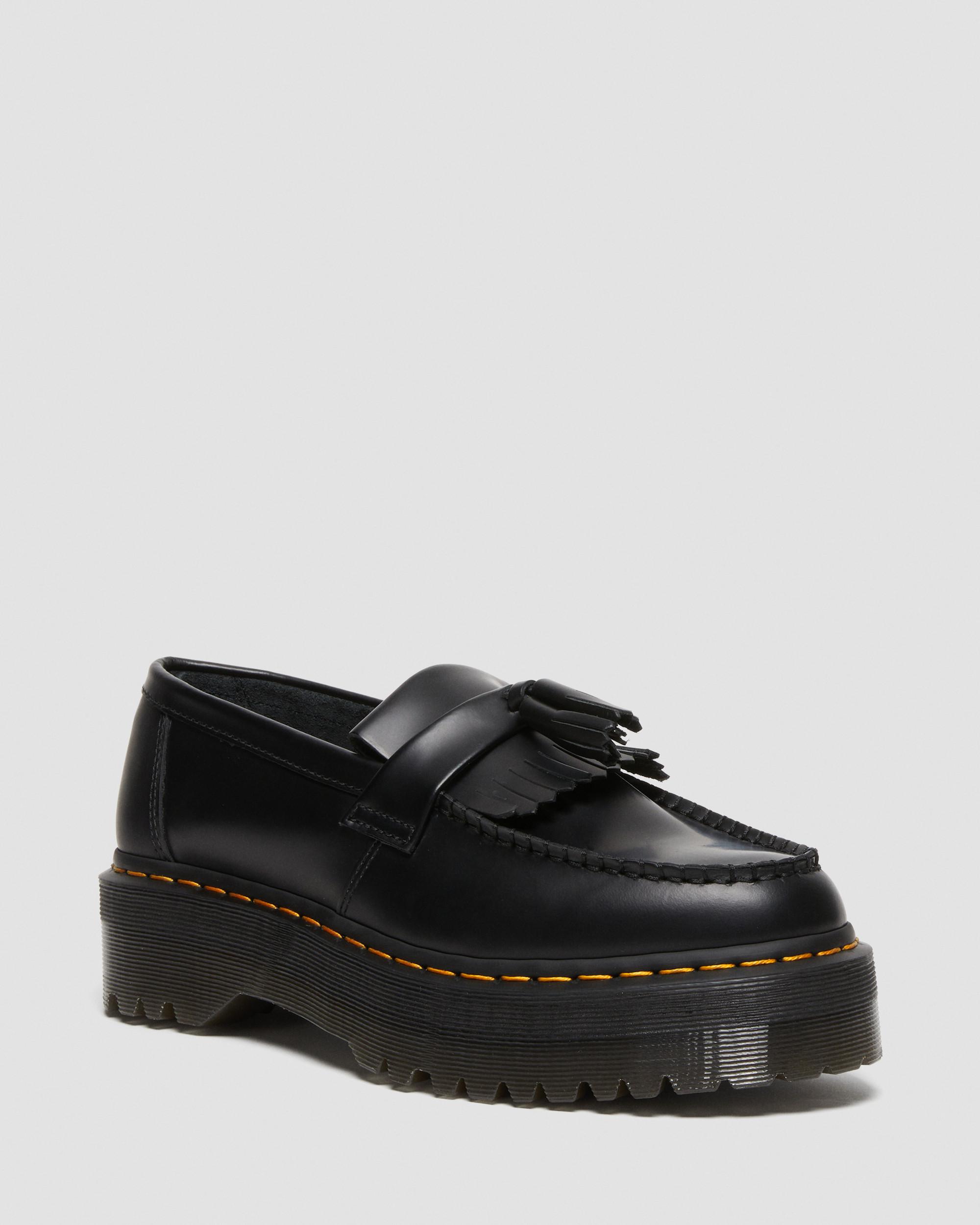 Adrian Quad Leather Platform Tassle -loaferit