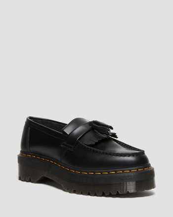 Adrian Quad Leather Platform Tassle Loafers
