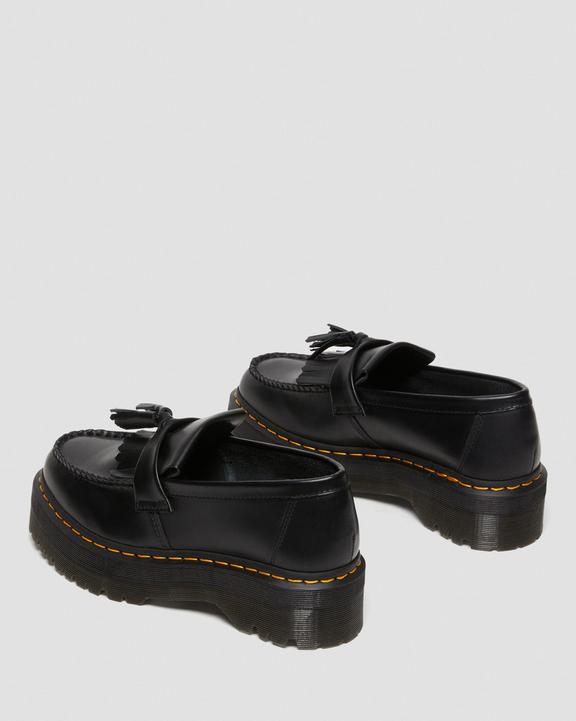 Adrian Leather Platform Tassel Loafers in Black | Dr. Martens Adrian Leather Platform Tassel Loafers in Black | Dr. Martens