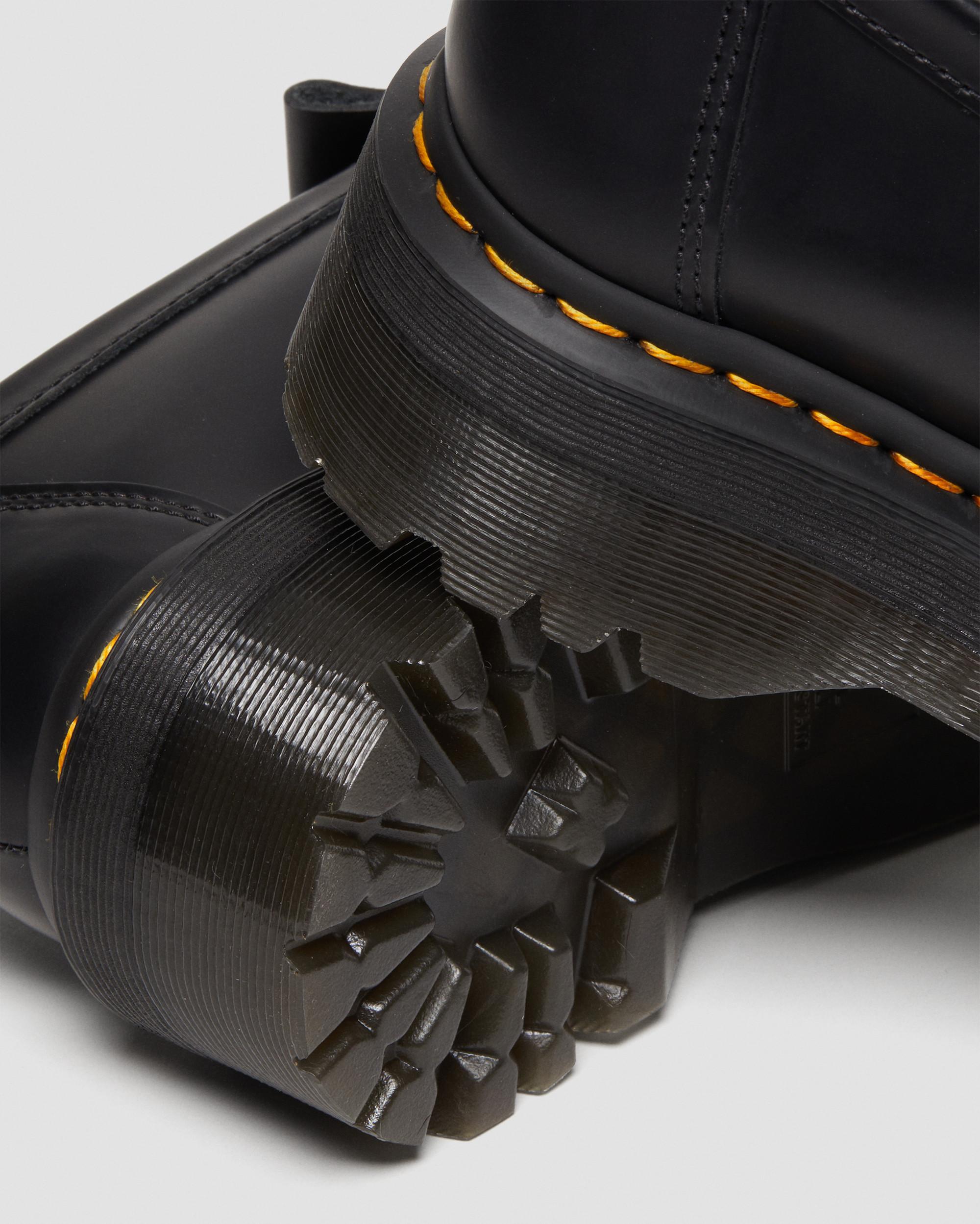 Adrian Leather Platform Tassel Loafers in Black | Dr. Martens