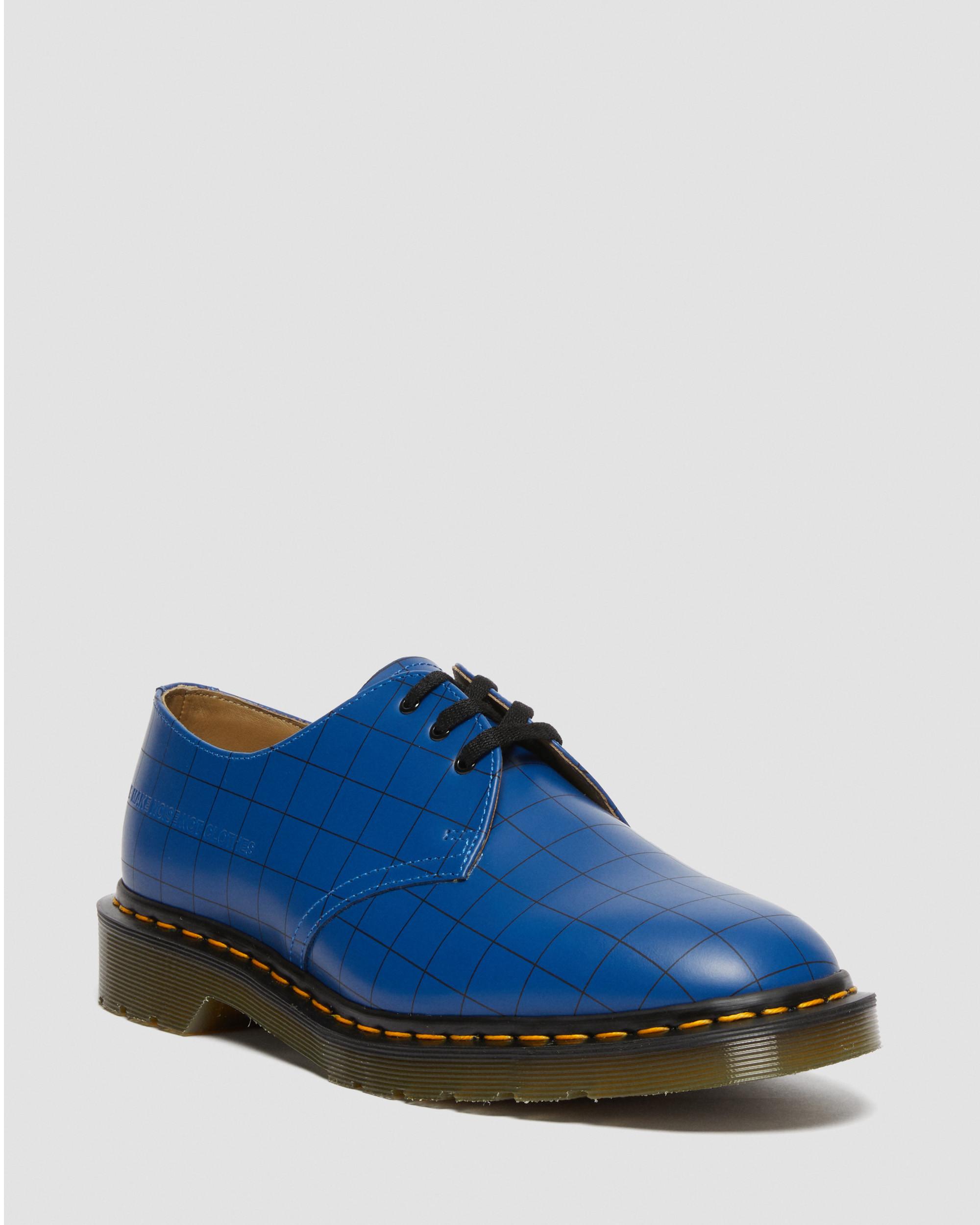 1461 Undercover Made in England Leather Oxford Shoes in Blue