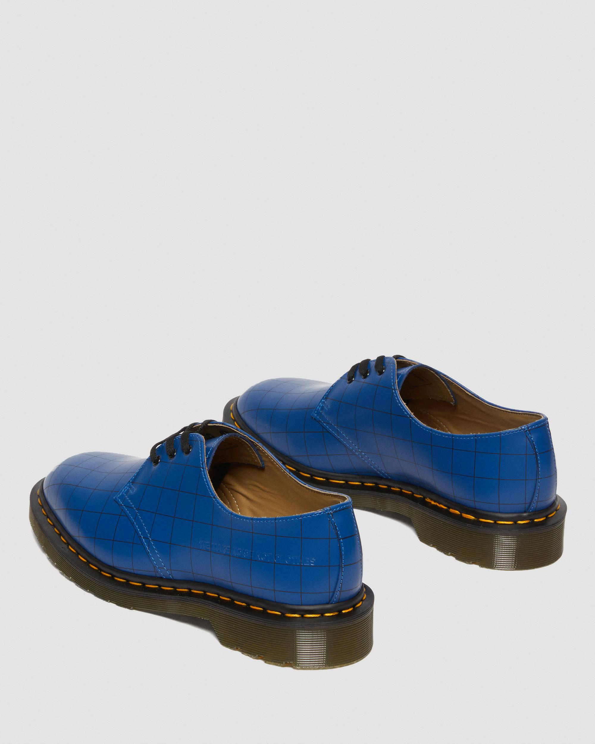 1461 Undercover Made in England Leather Oxford Shoes in BLUE | Dr