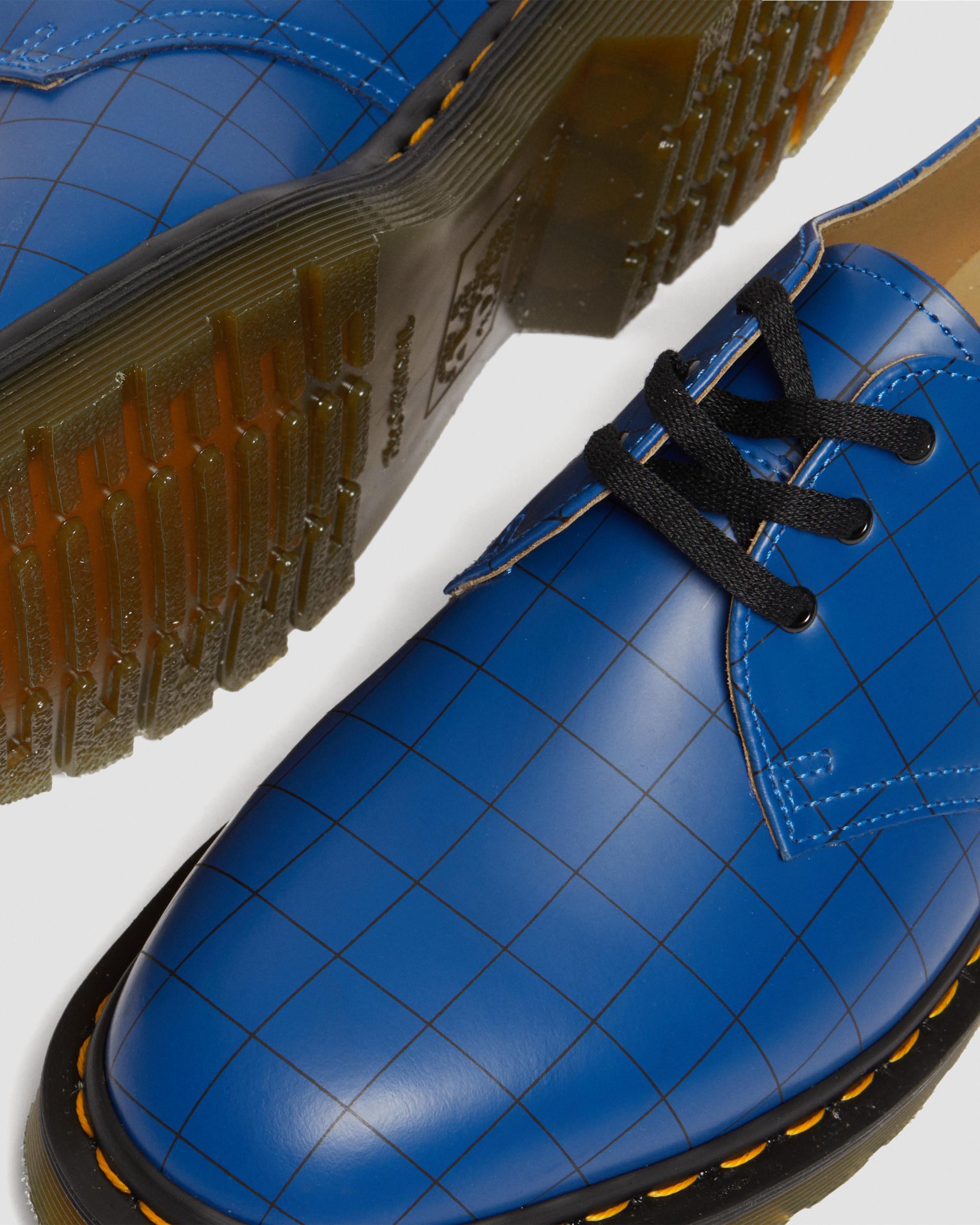 1461 Undercover Made in England Leather Oxford Shoes in BLUE | Dr