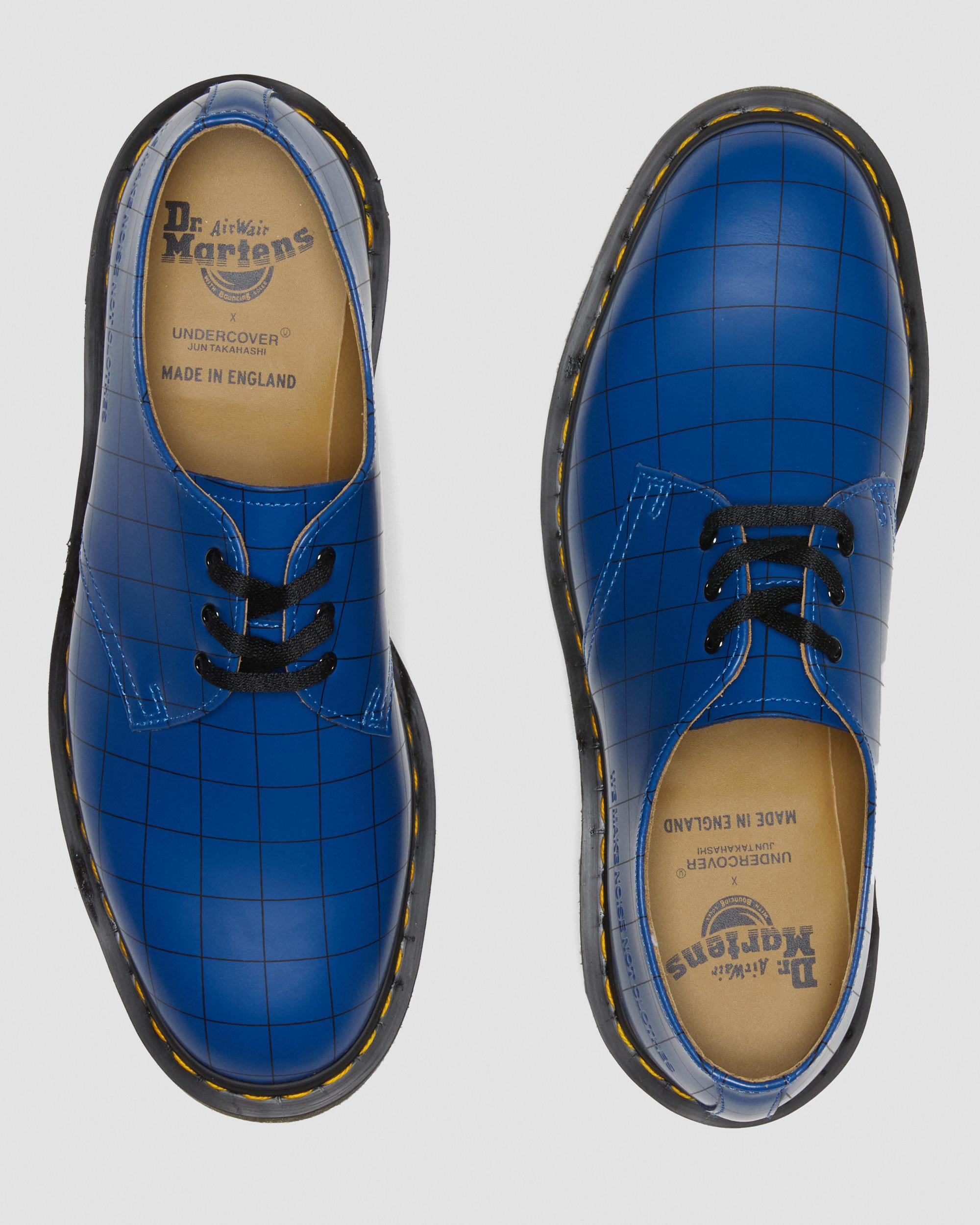 1461 Undercover Made in England Leather Oxford Shoes in BLUE | Dr