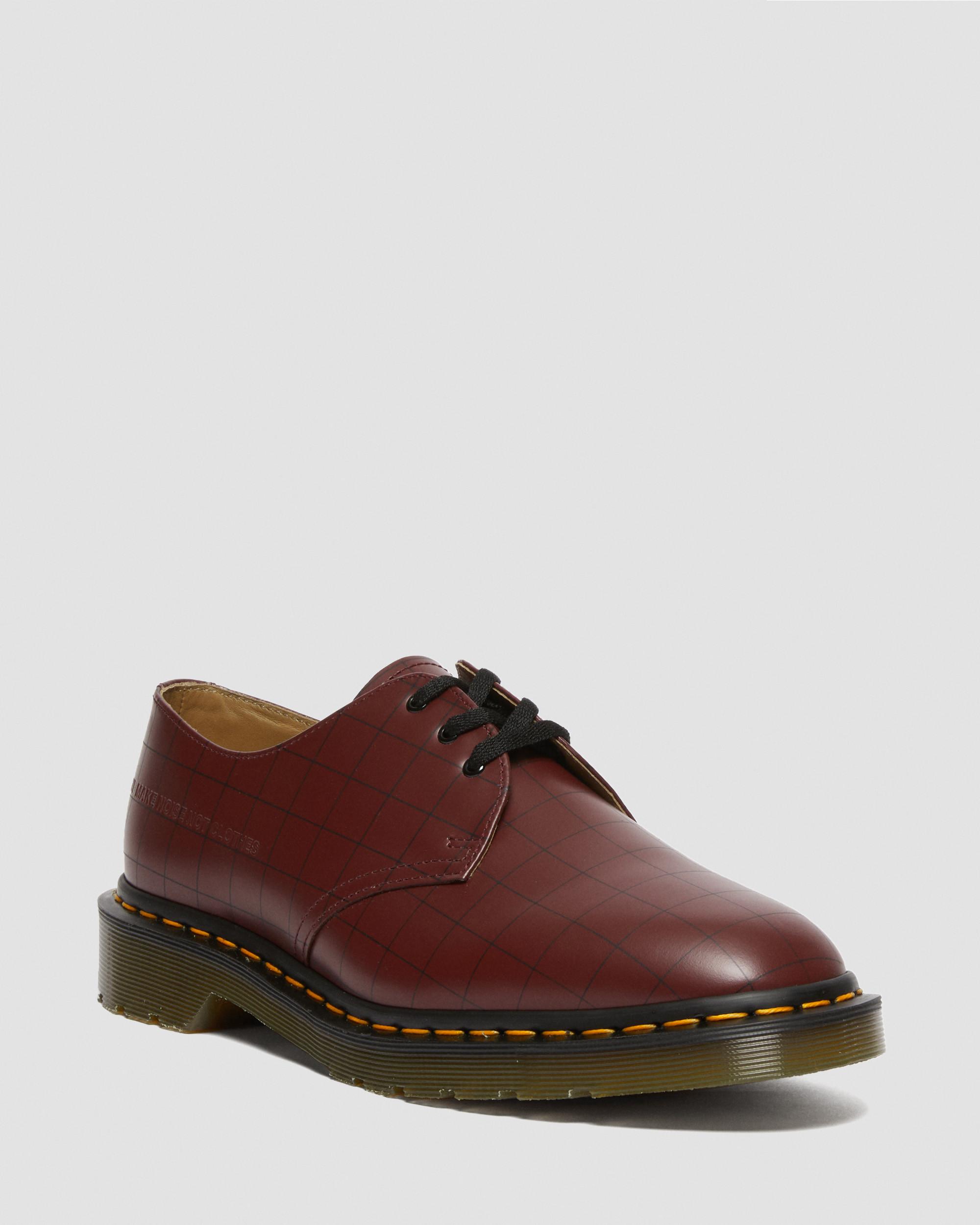 1461 Undercover Smooth Leather Shoes in Cherry Red | Dr. Martens