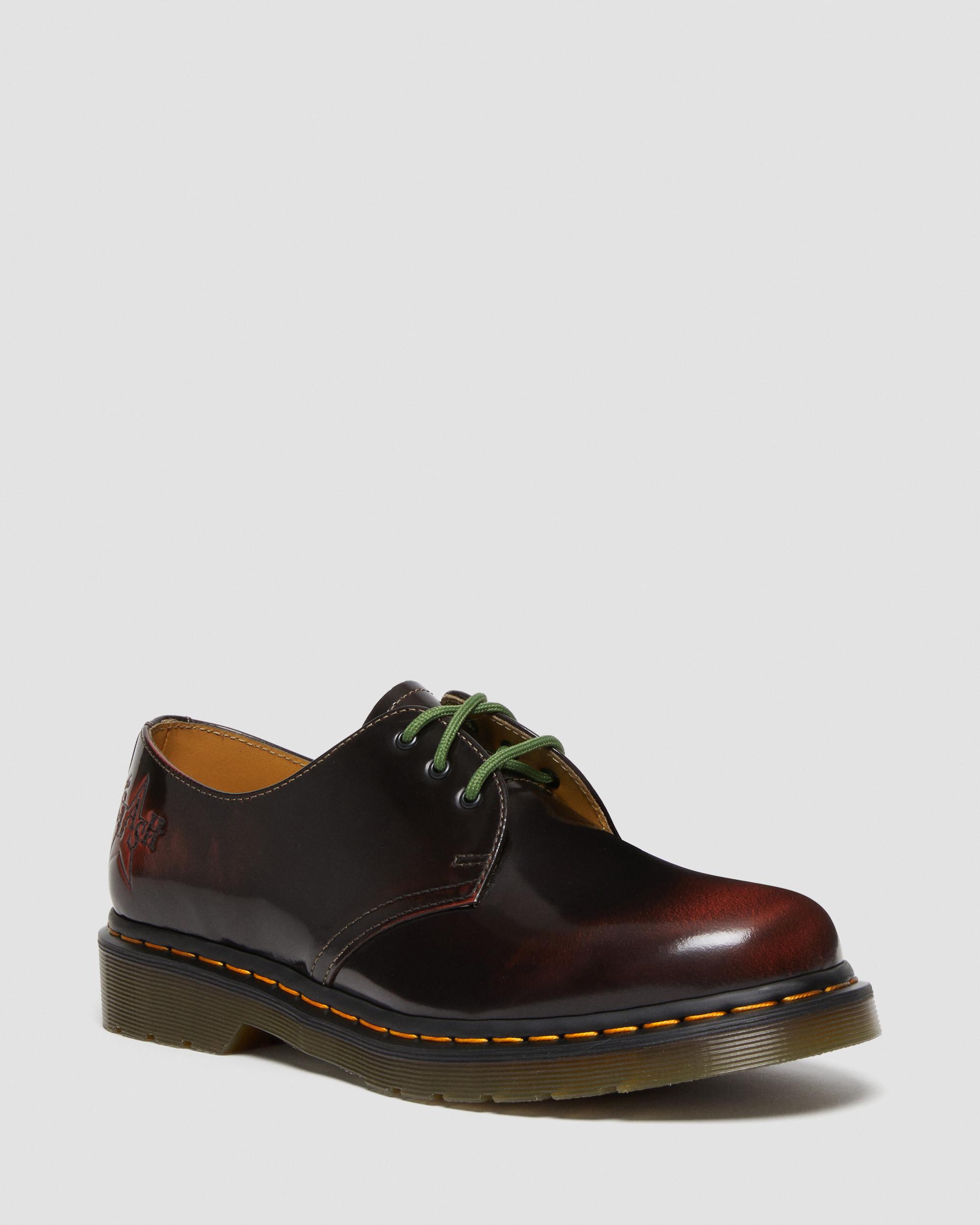1461 THE CLASH Arcadia Leather Shoes in Cherry Red | Dr. Martens