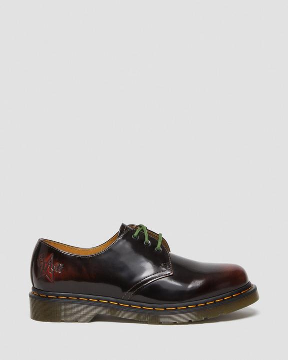 1461 The Clash Arcadia Leather Oxford Shoes in Cherry Red 1461 The Clash Arcadia Leather Oxford Shoes in Cherry Red