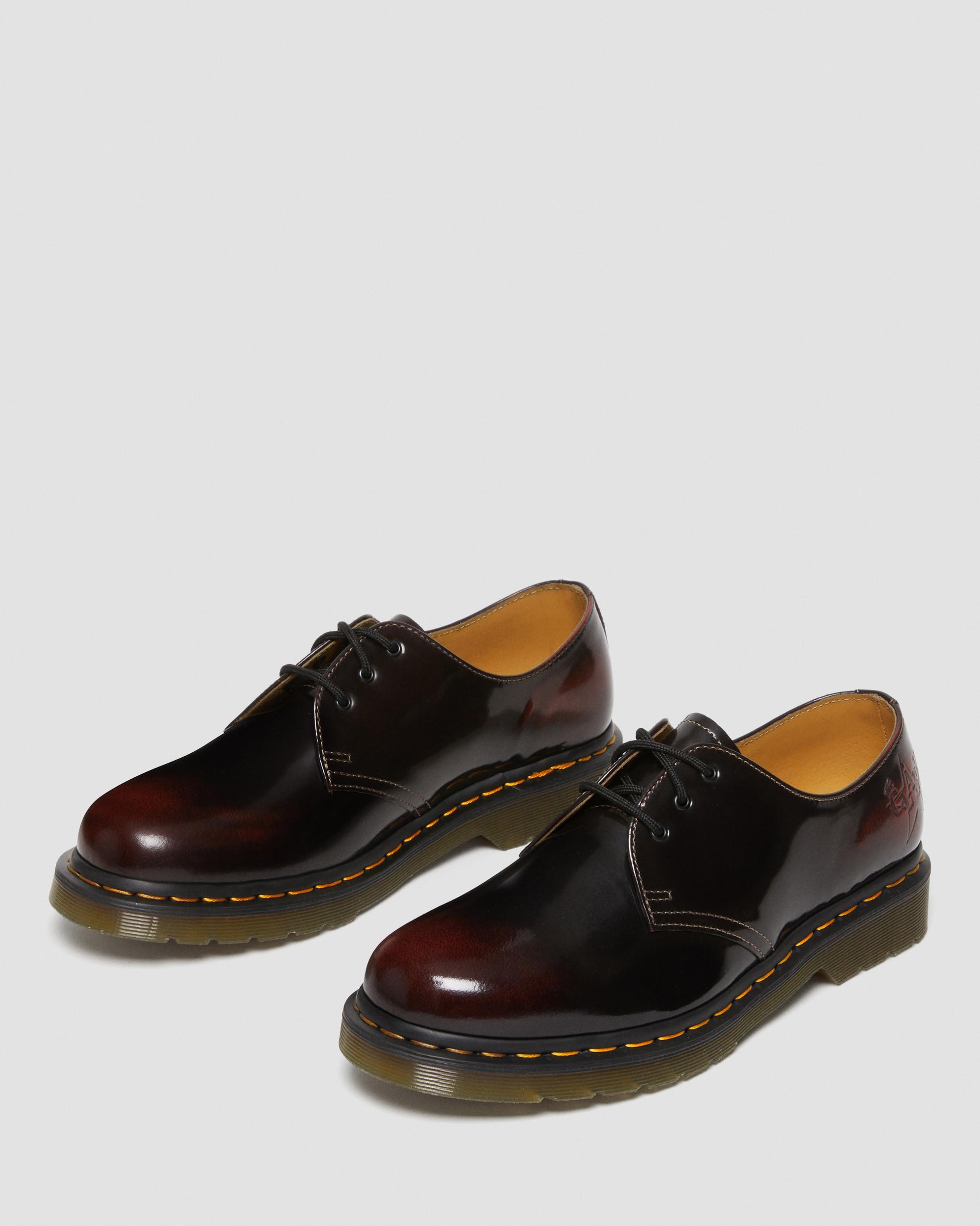 1461 THE CLASH Arcadia Leather Shoes in CHERRY RED | Dr. Martens™